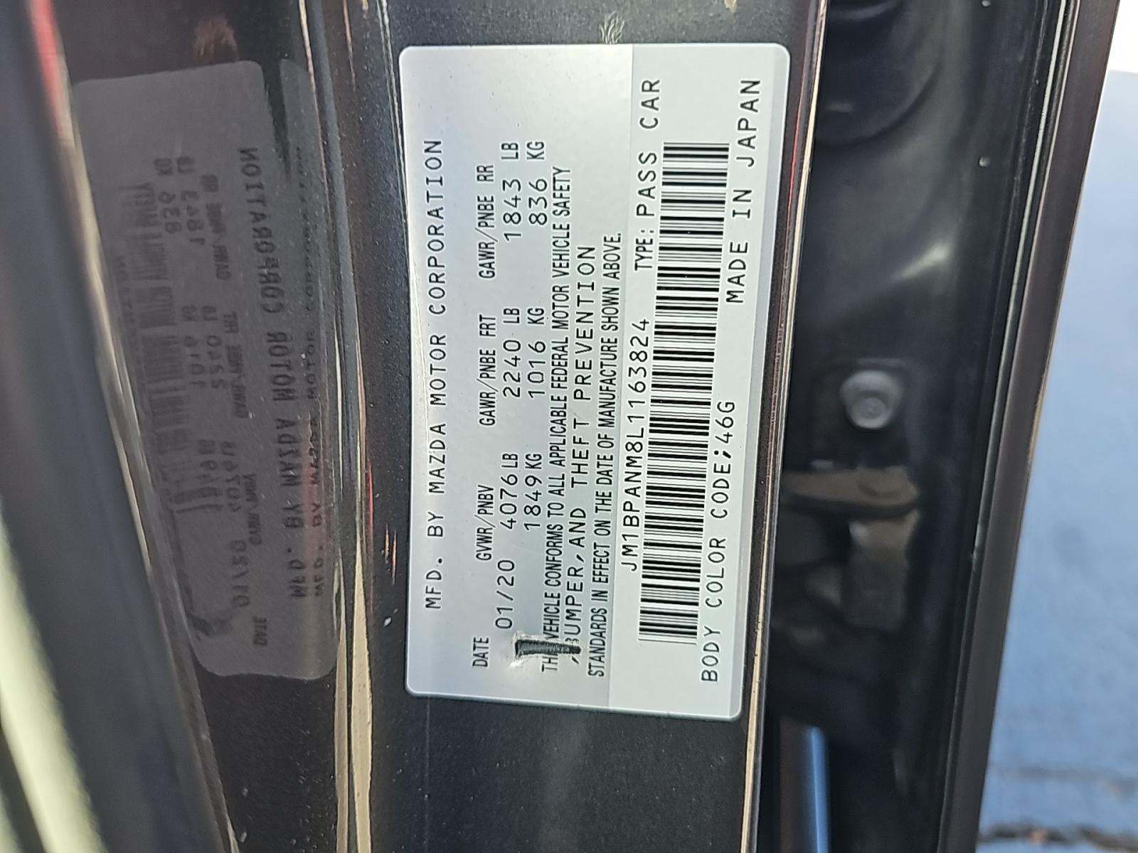 2020 MAZDA MAZDA3 Base FWD