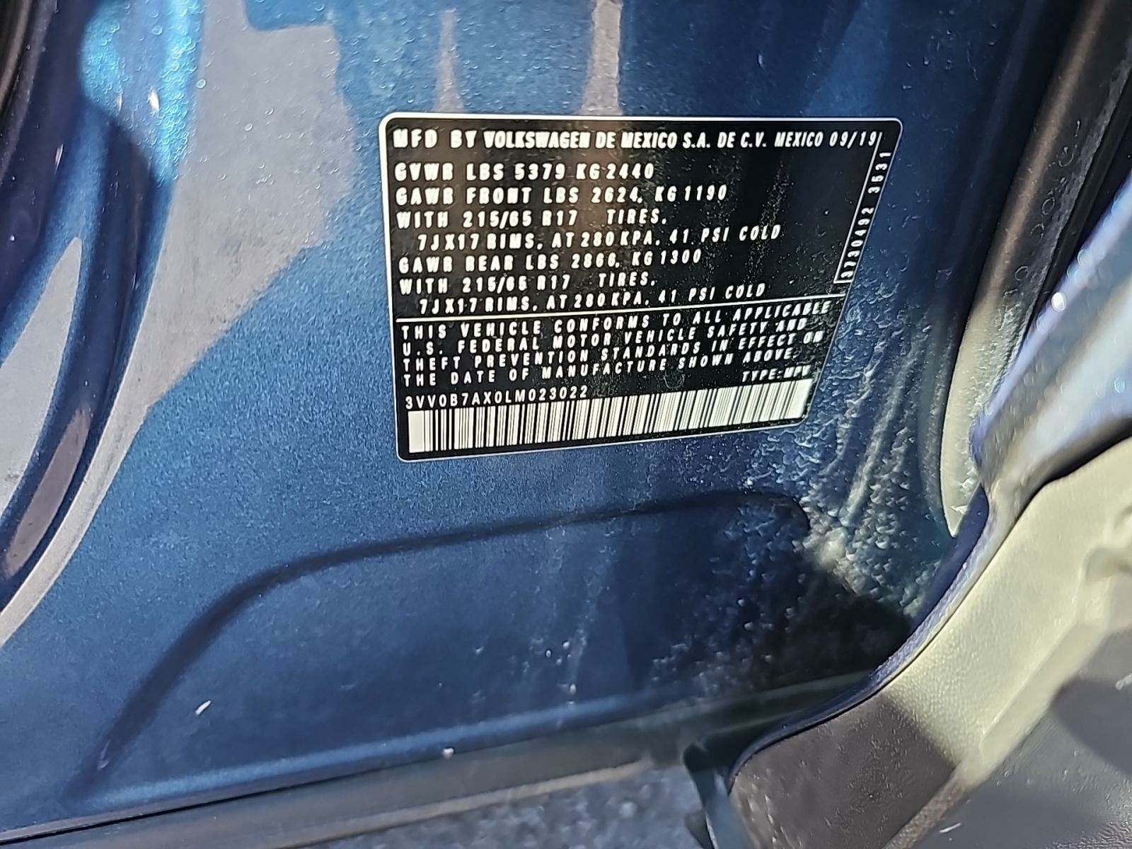 2020 Volkswagen Tiguan 2.0T S AWD