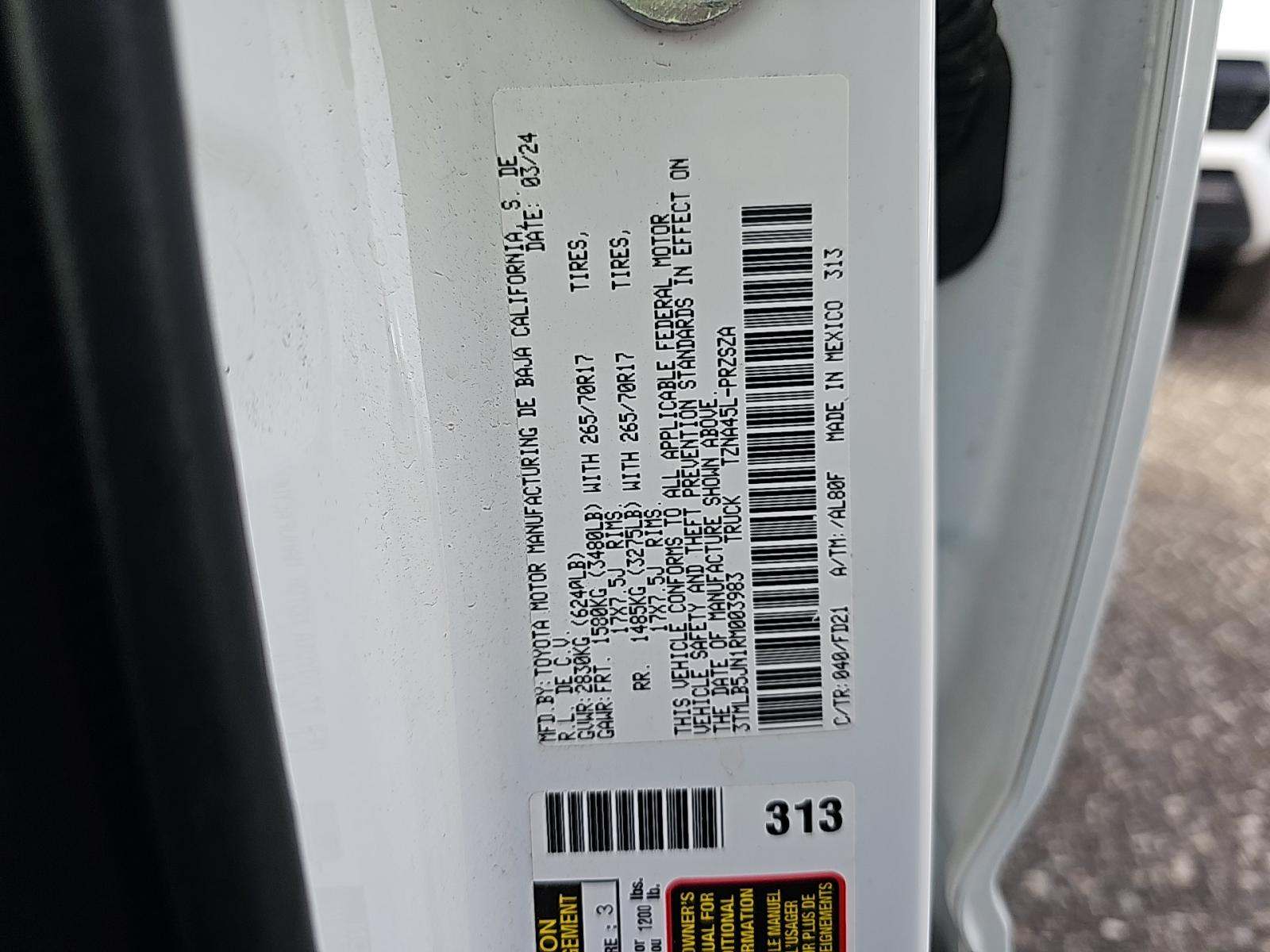 2024 Toyota Tacoma TRD Off-Road AWD