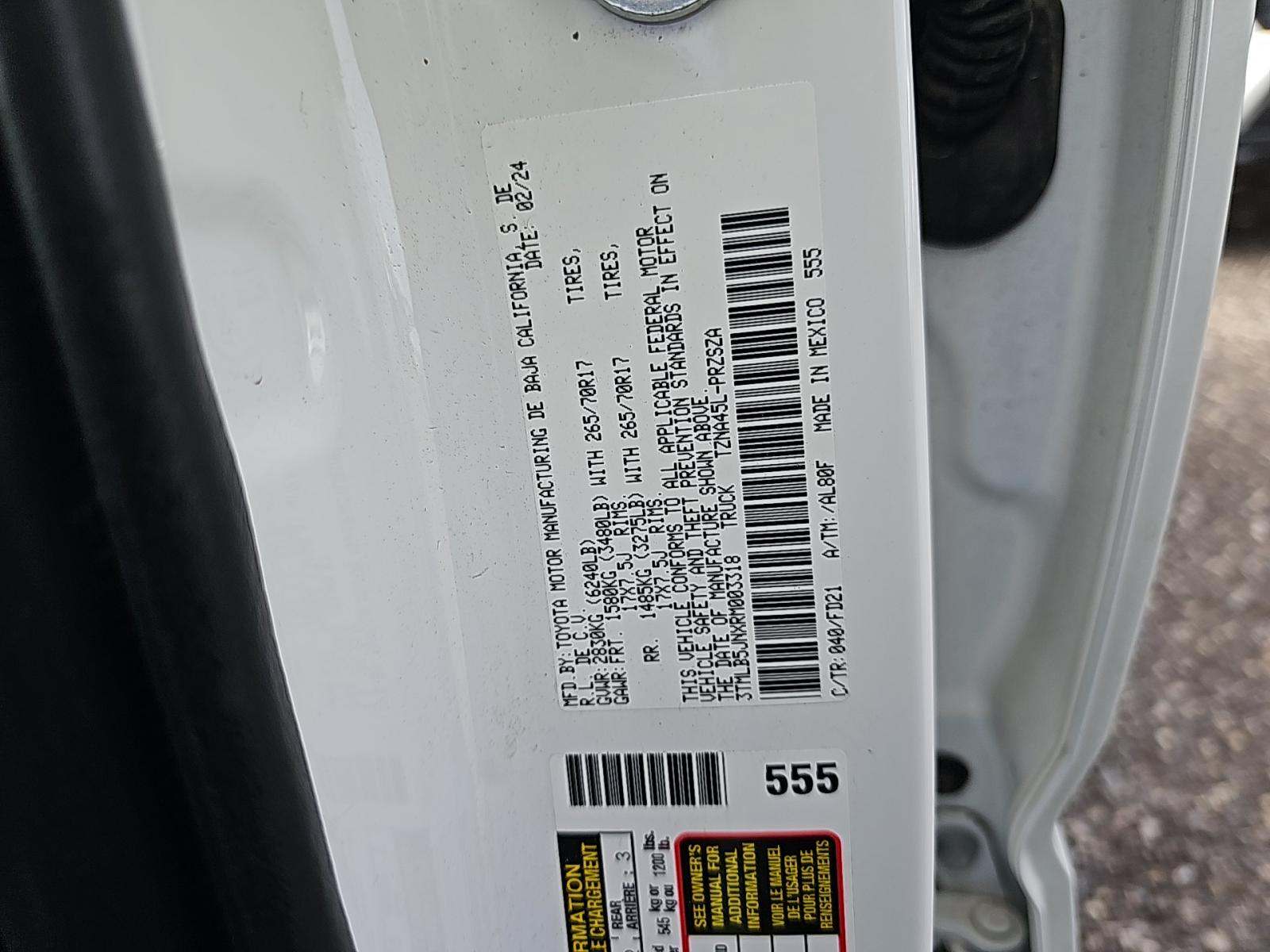 2024 Toyota Tacoma TRD Off-Road AWD