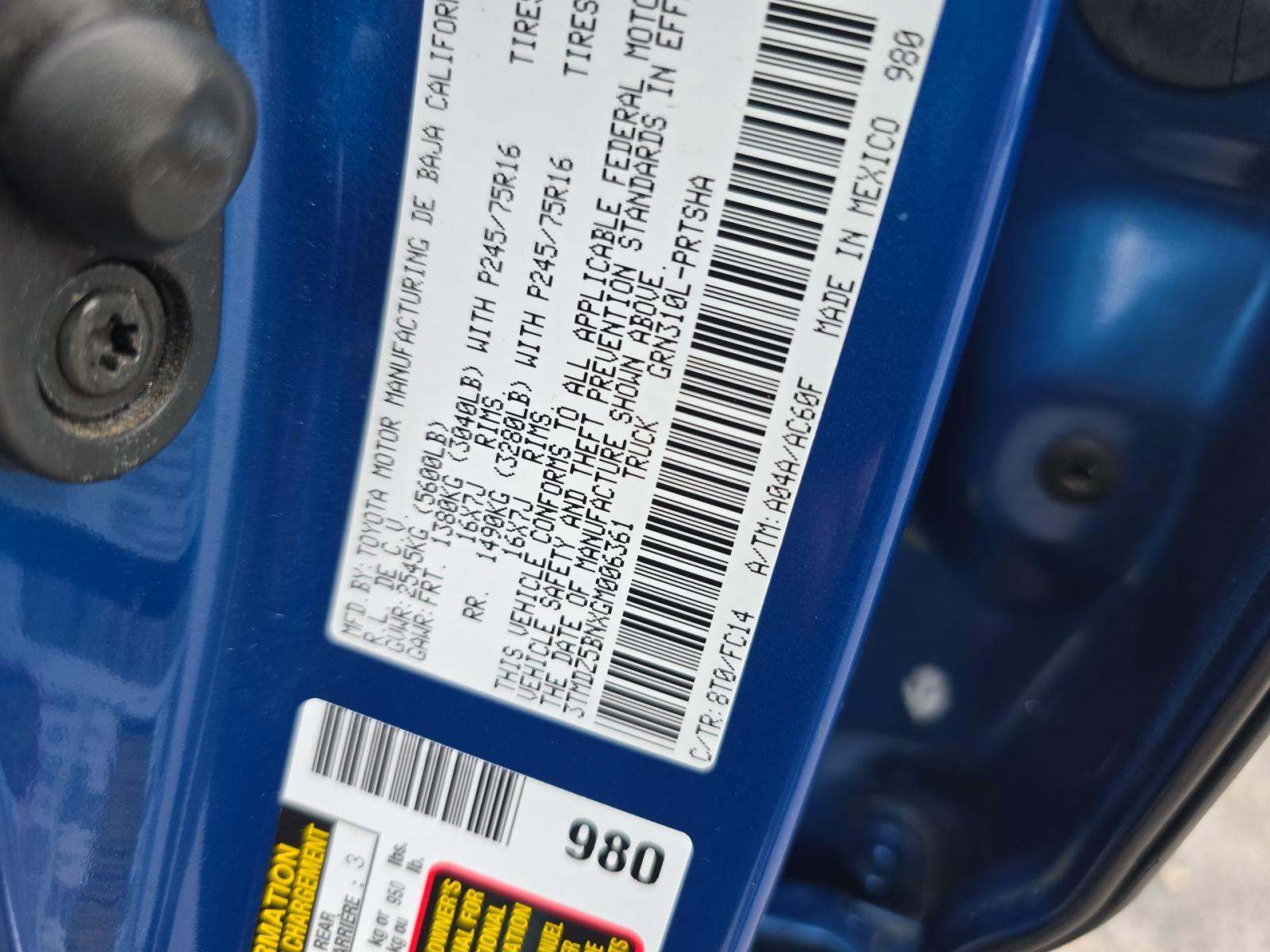 2016 Toyota Tacoma SR5 AWD