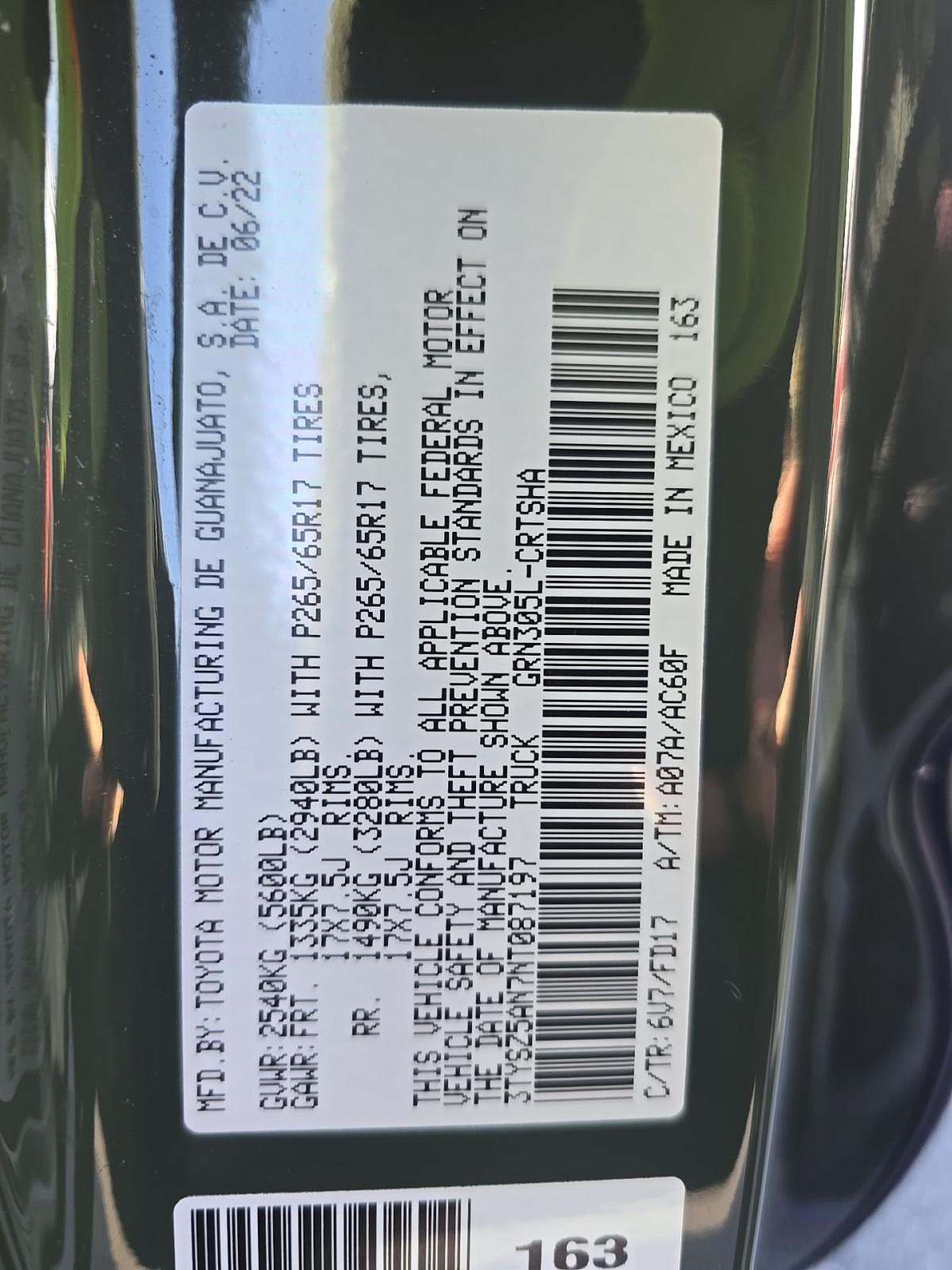 2022 Toyota Tacoma TRD Sport AWD