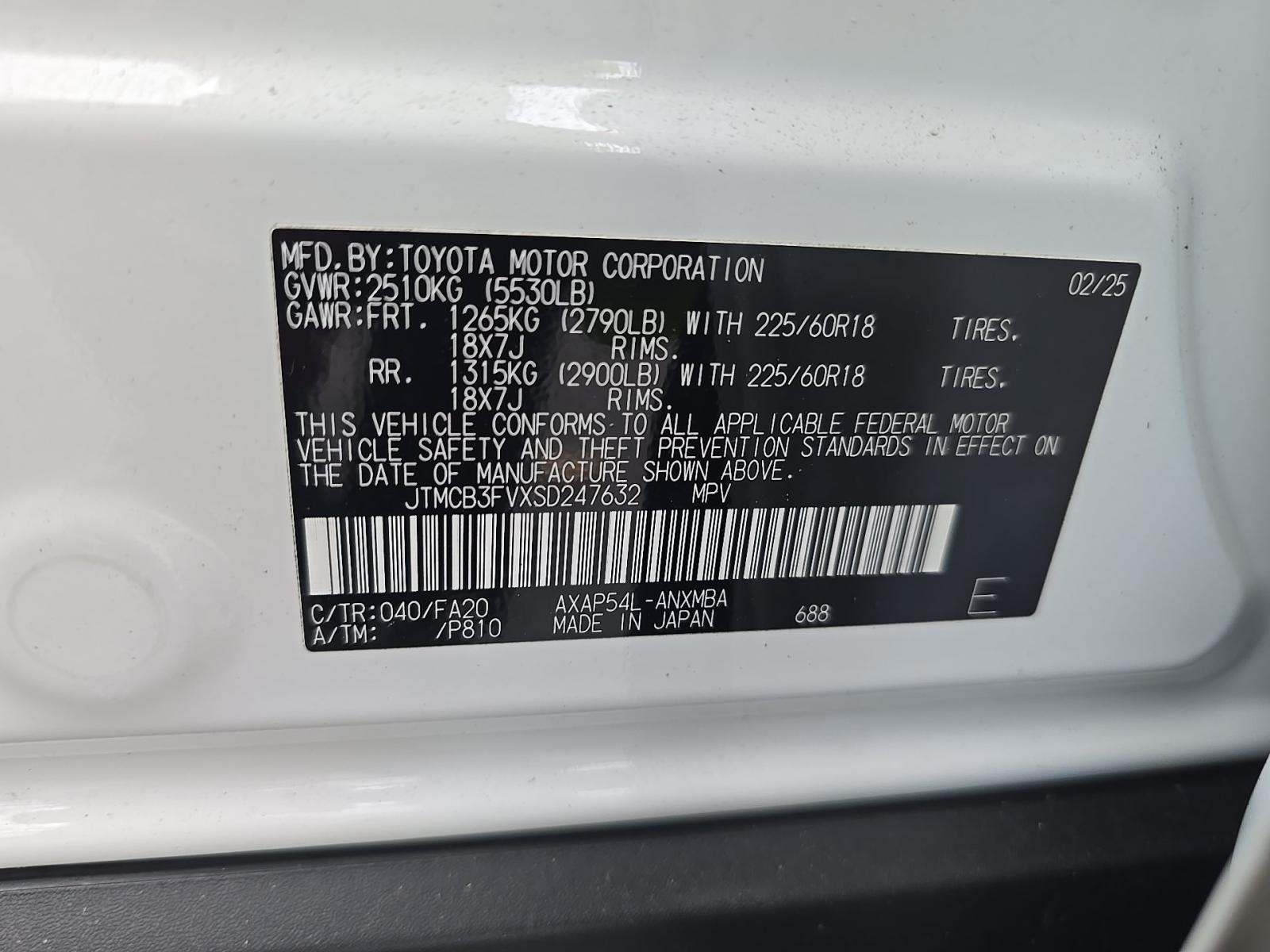 2025 Toyota RAV4 Plug-In Hybrid SE AWD