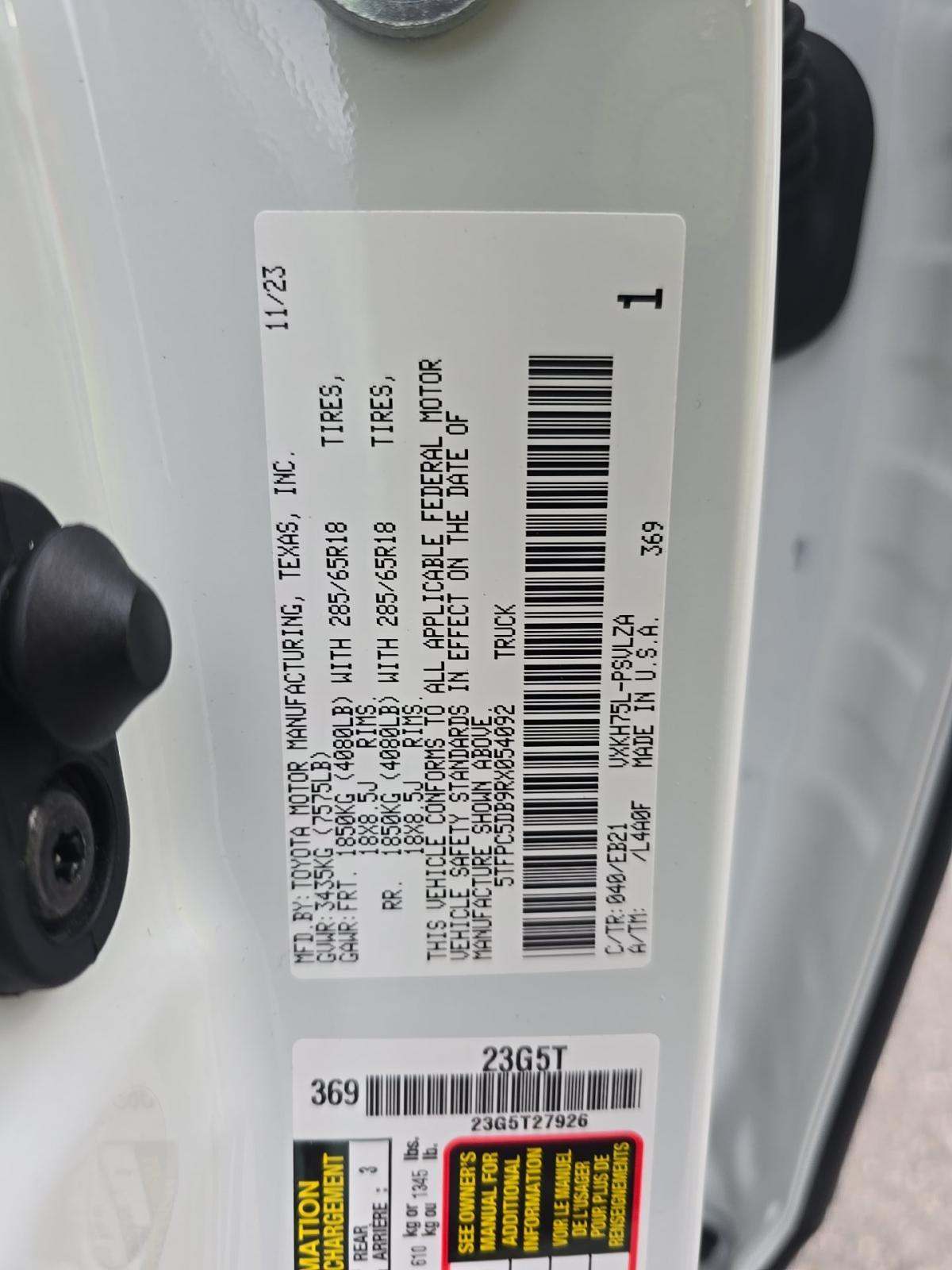 2024 Toyota Tundra Hybrid TRD Pro AWD