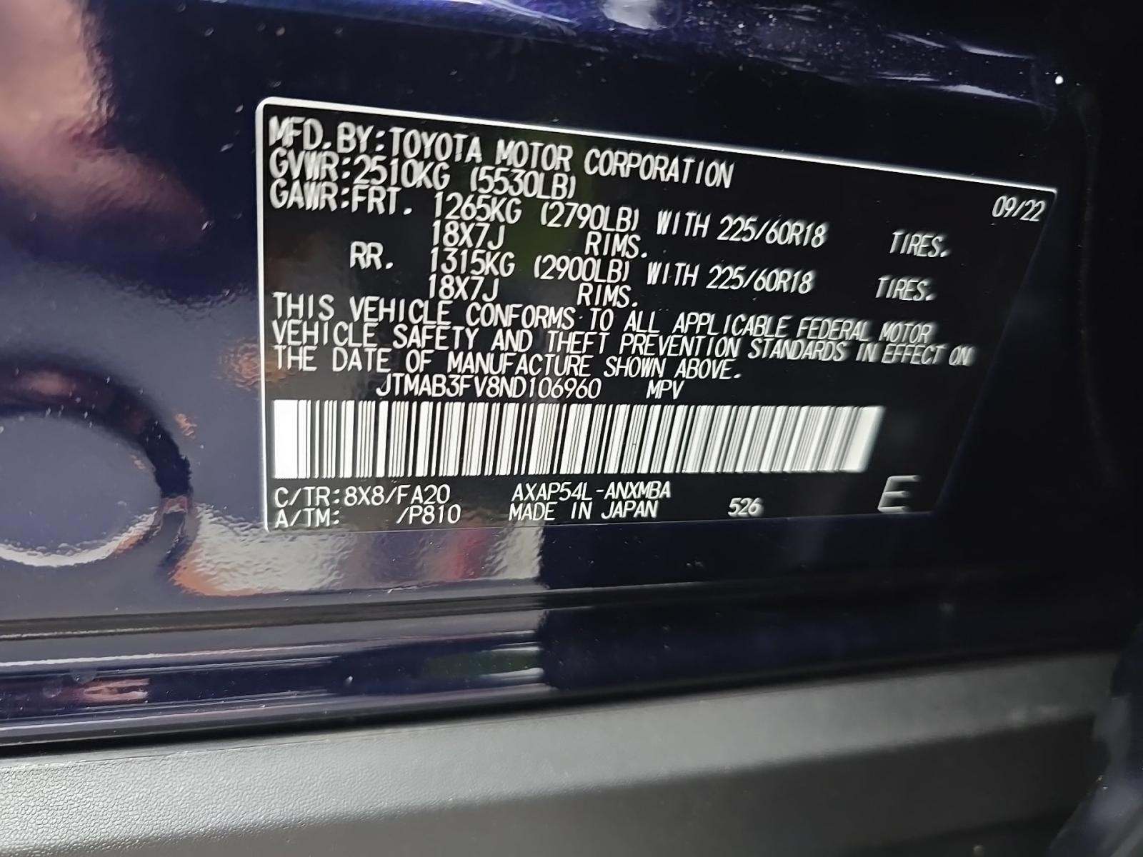 2022 Toyota RAV4 Prime SE AWD