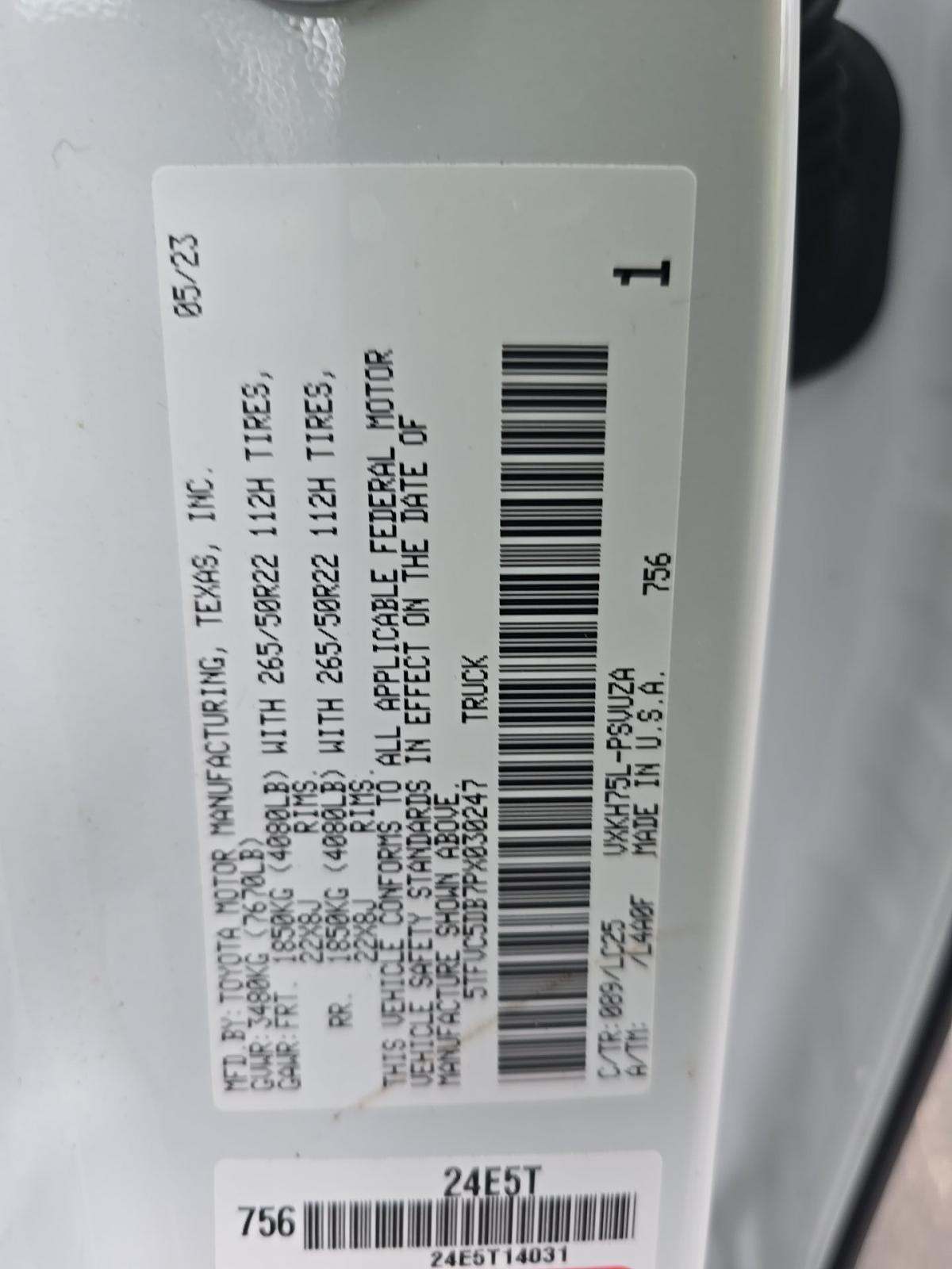 2023 Toyota Tundra Hybrid Capstone AWD