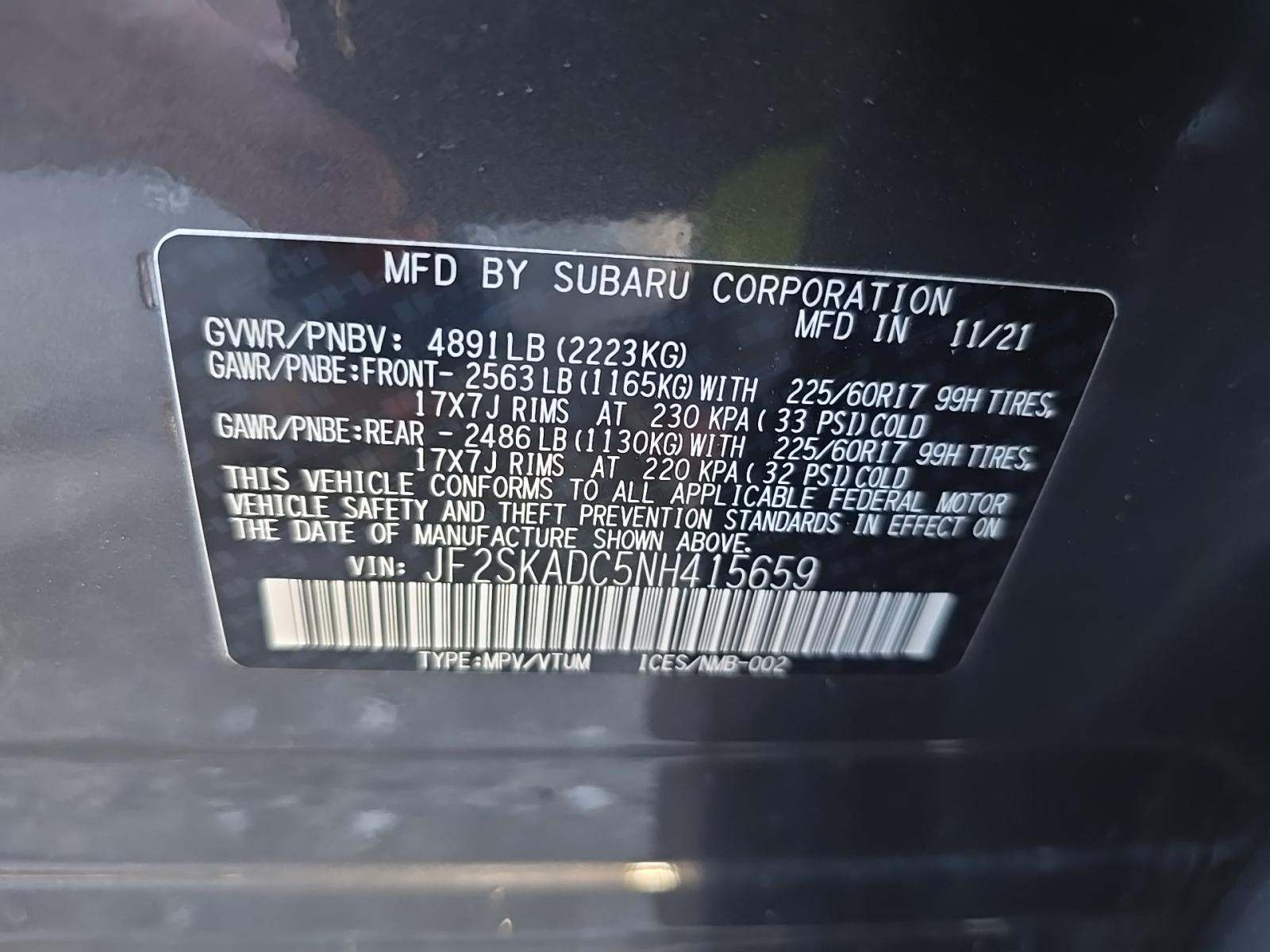 2022 Subaru Forester Premium AWD