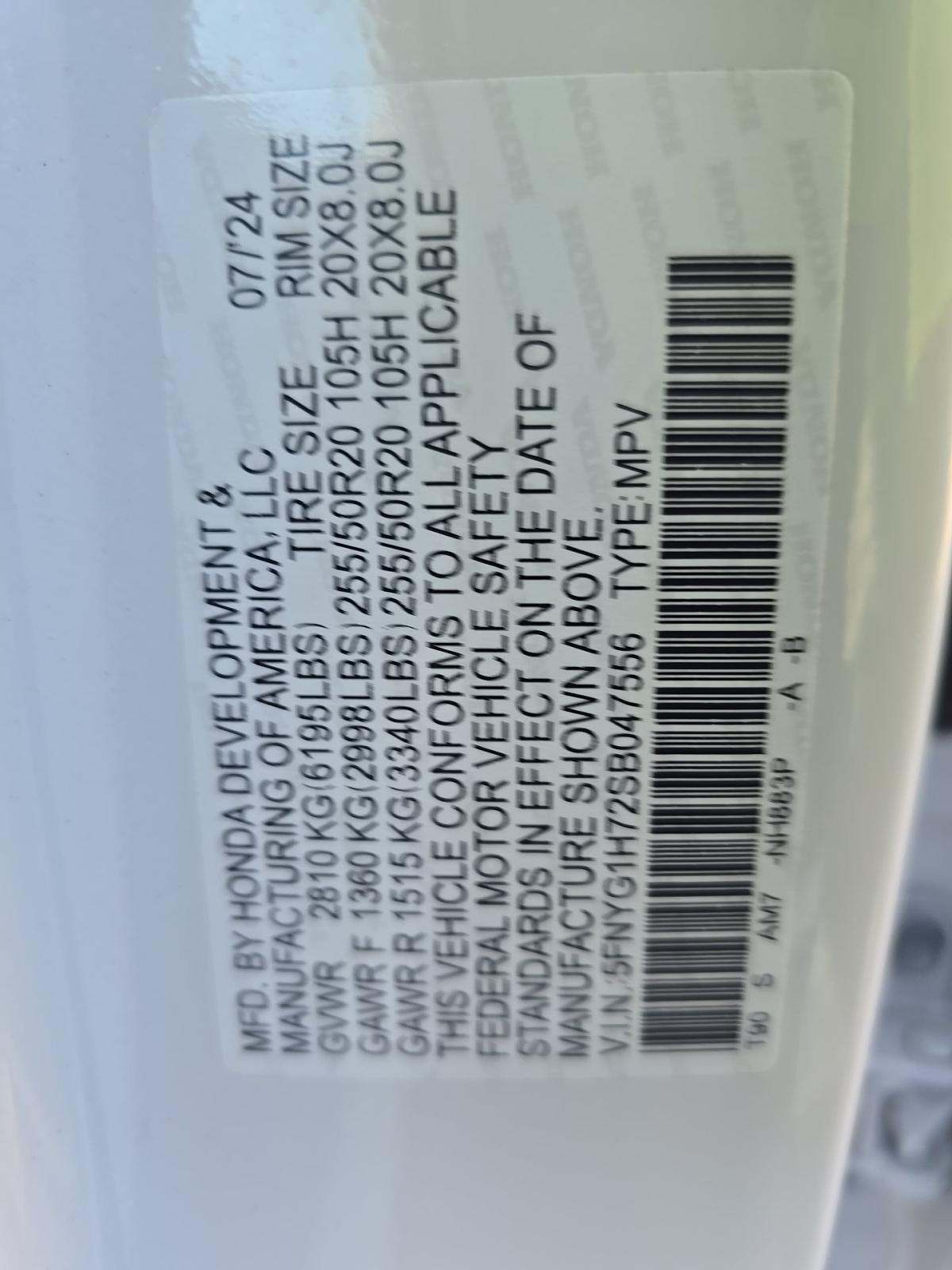 2025 Honda Pilot Touring AWD