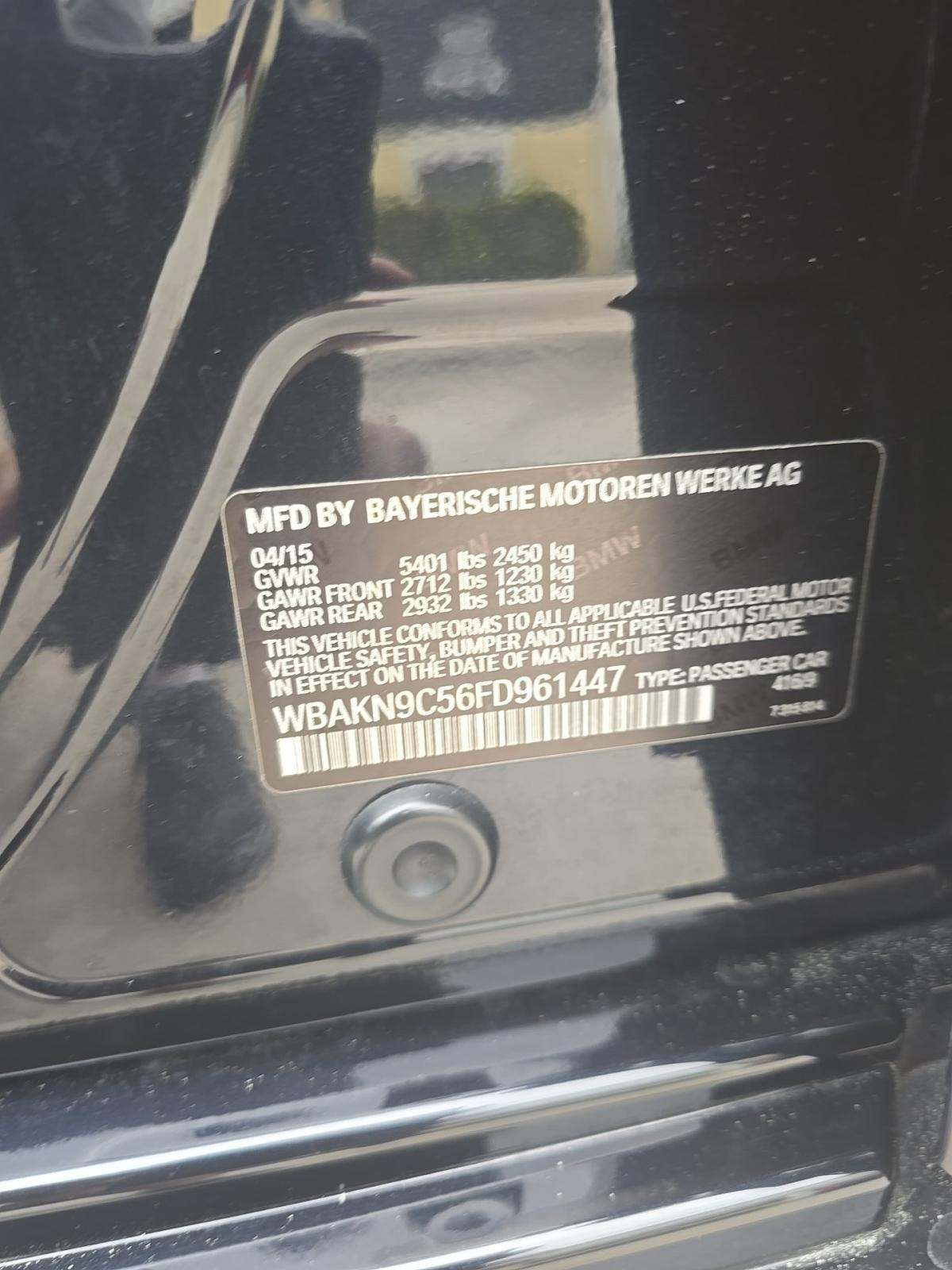 2015 BMW 5 Series 550i RWD