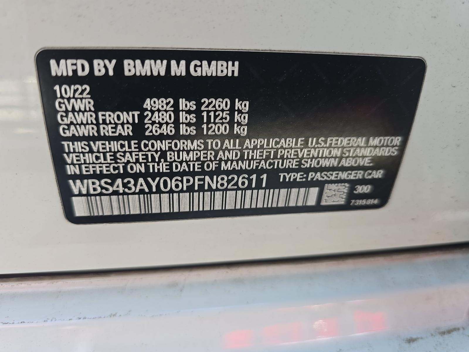 2023 BMW M3 Competition xDrive AWD