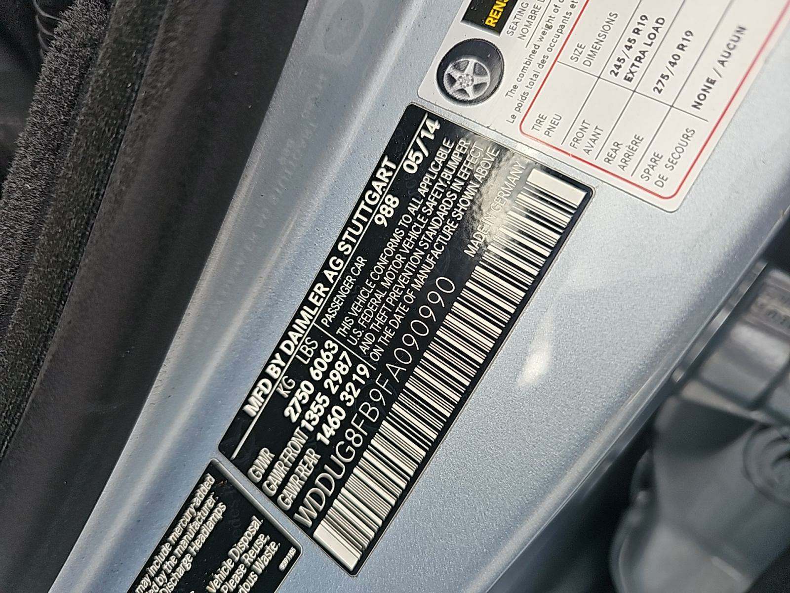 2015 Mercedes-Benz S-Class S 550 AWD