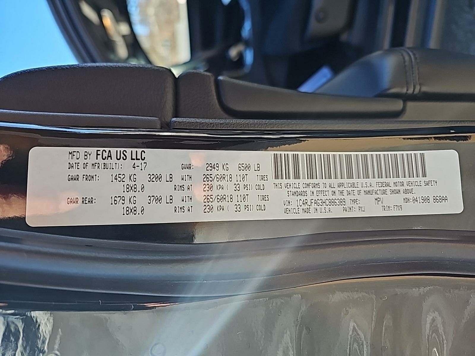 2017 Jeep Grand Cherokee Laredo AWD