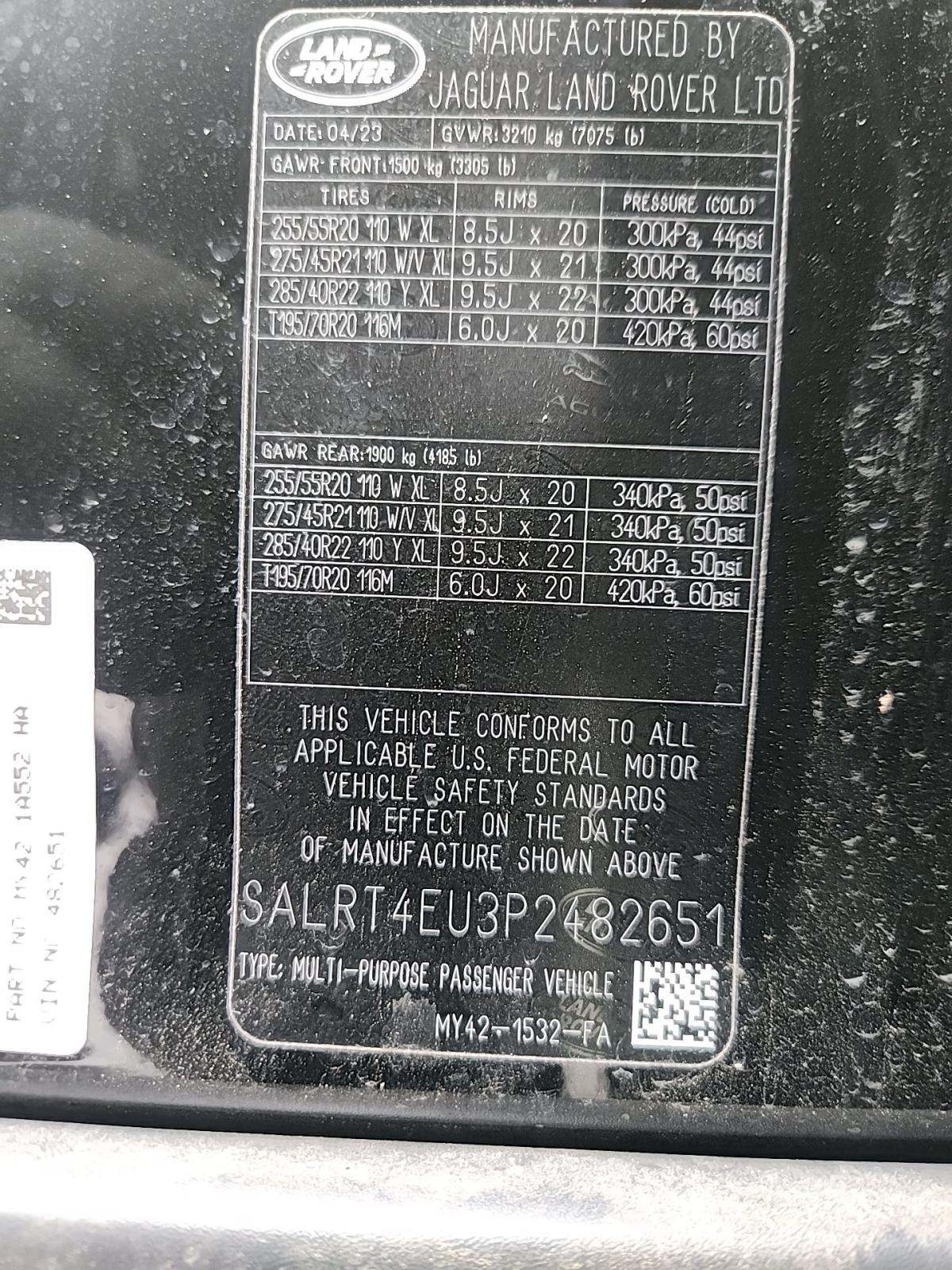 2023 Land Rover Discovery R-Dynamic S AWD