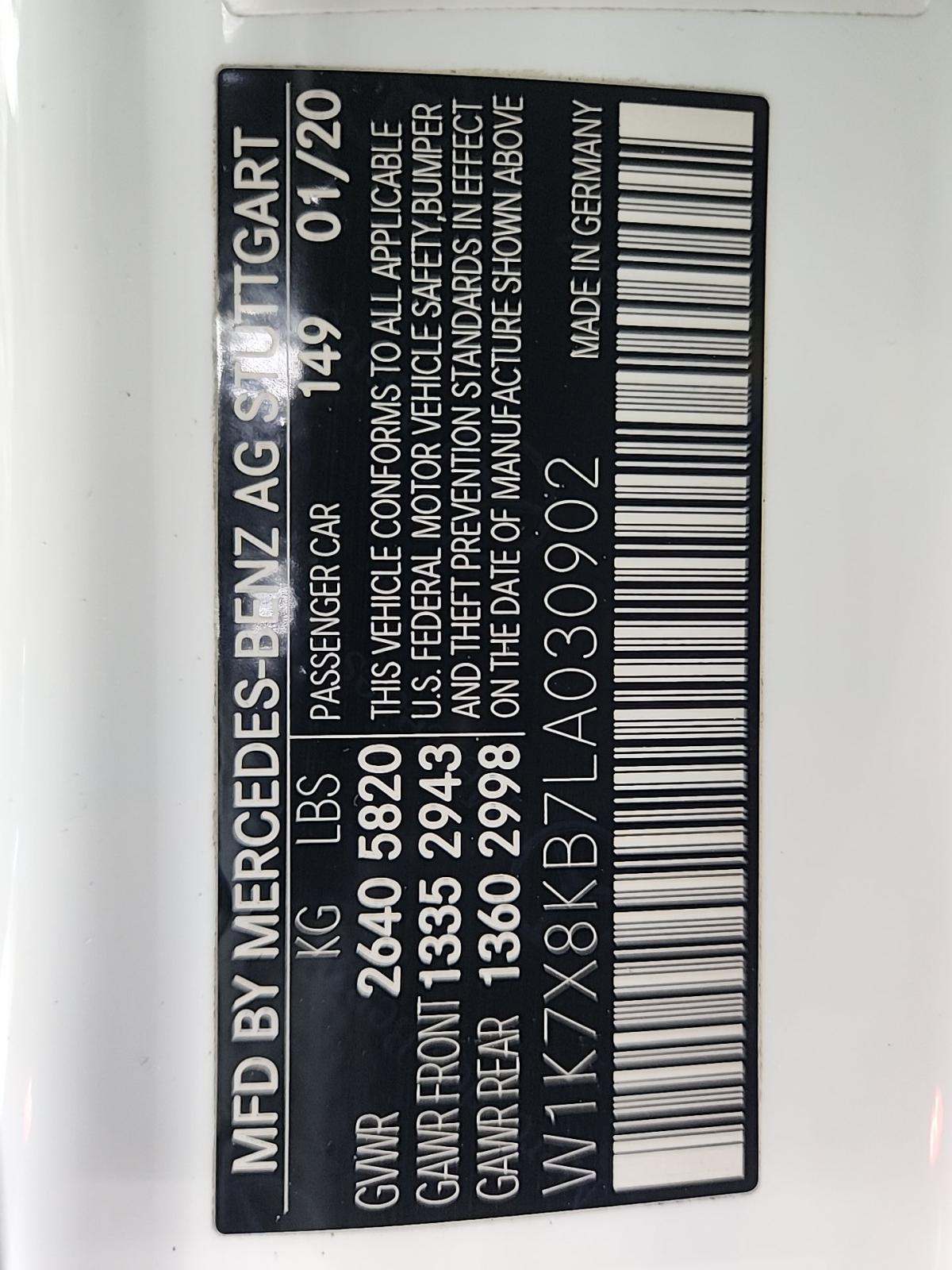 2020 Mercedes-Benz Mercedes-AMG GT AMG GT 63 S AWD