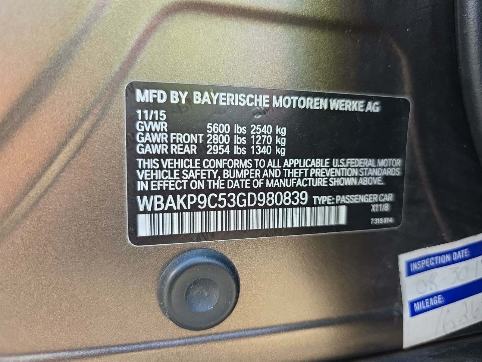 2016 BMW 5 Series 550i xDrive AWD