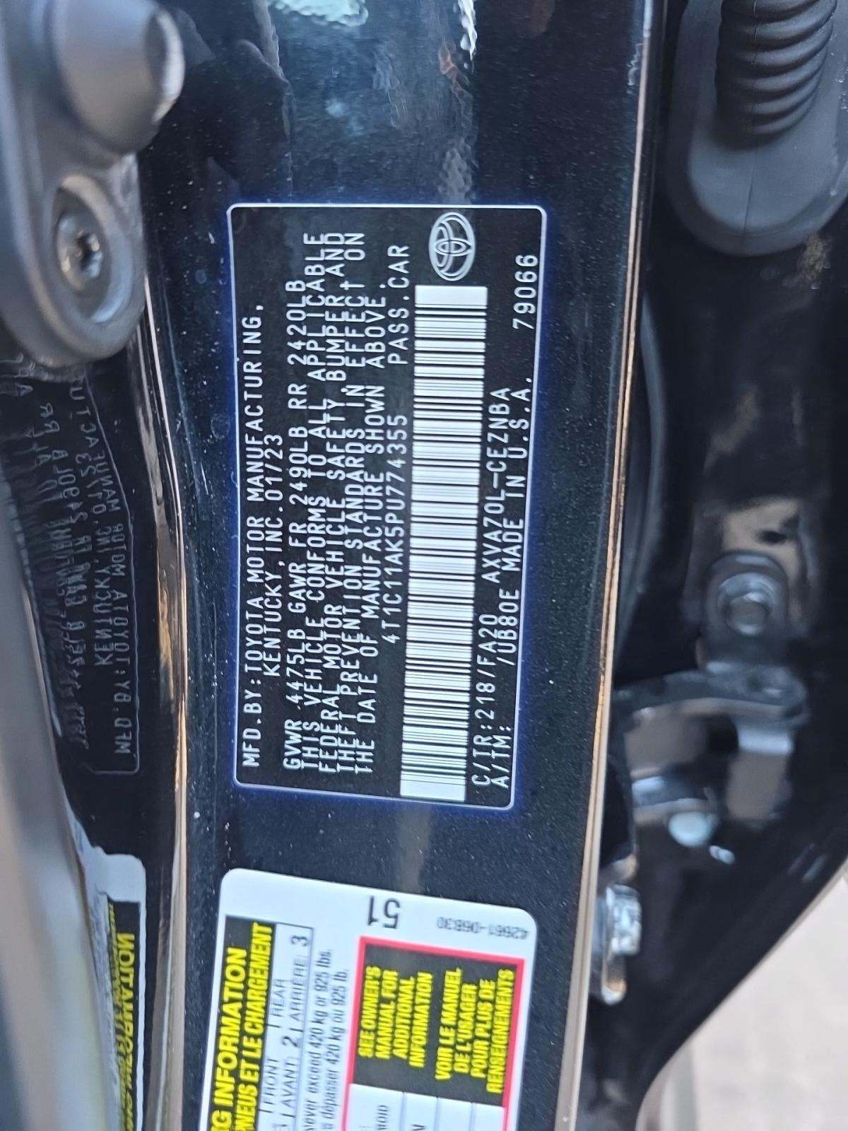 2023 Toyota Camry LE FWD