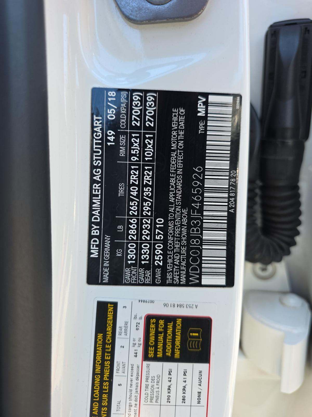 2018 Mercedes-Benz GLC AMG GLC 63 AWD