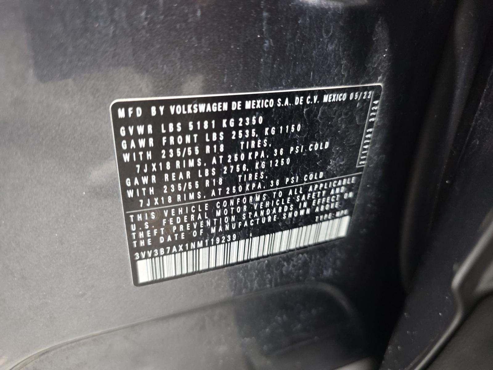 2022 Volkswagen Tiguan 2.0T SE FWD