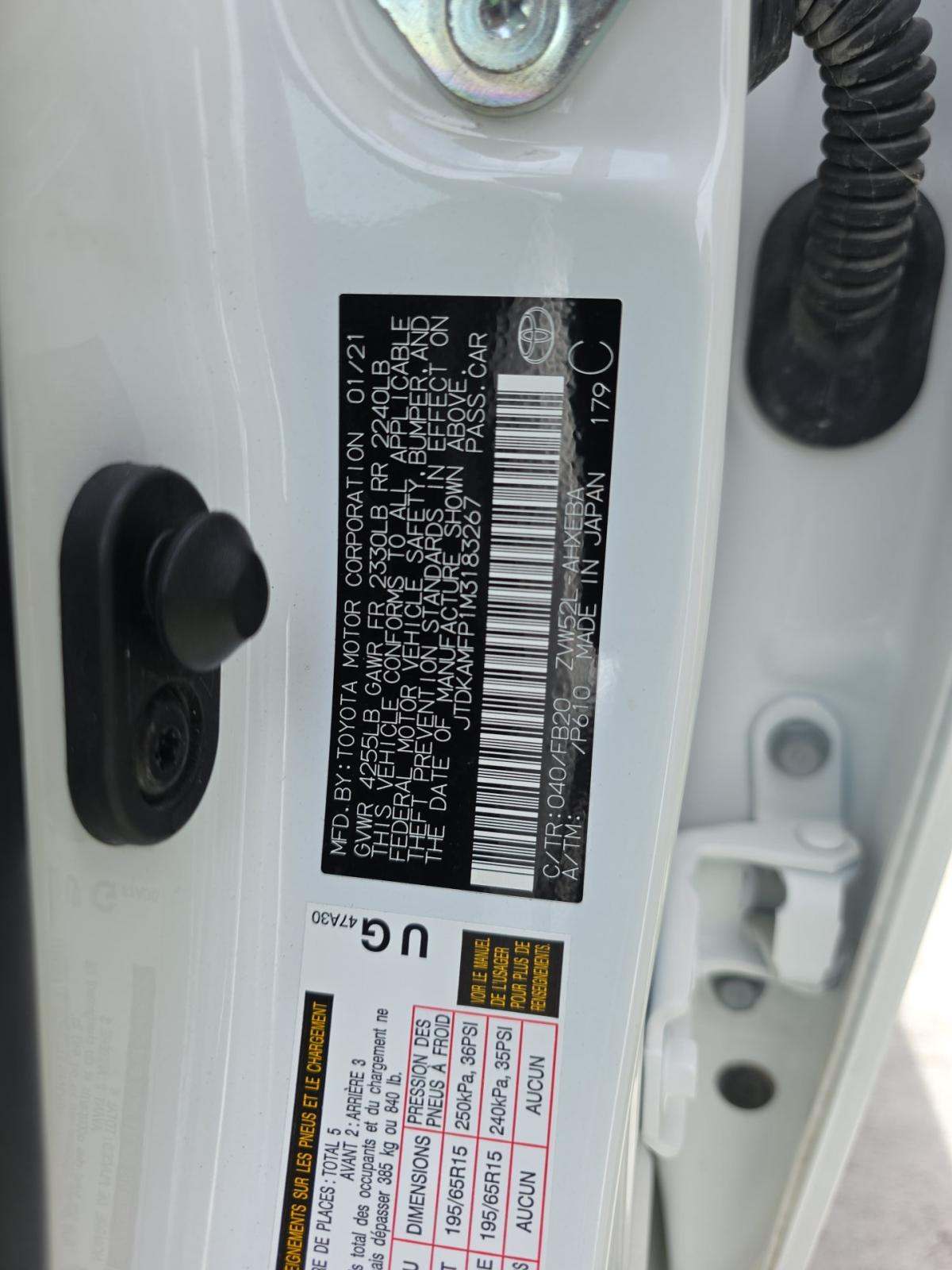 2021 Toyota Prius Prime LE FWD