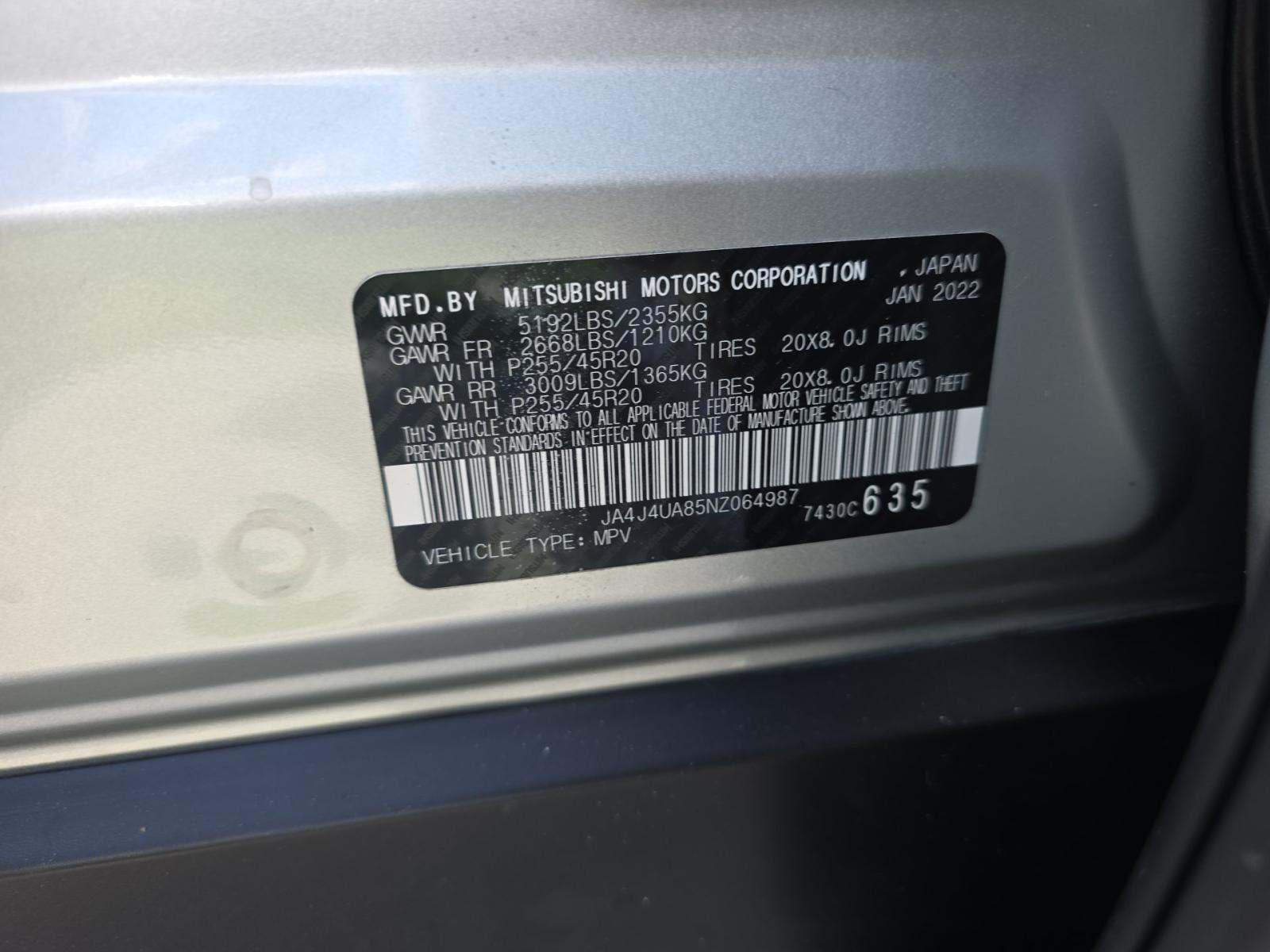 2022 Mitsubishi Outlander Black Edition AWD