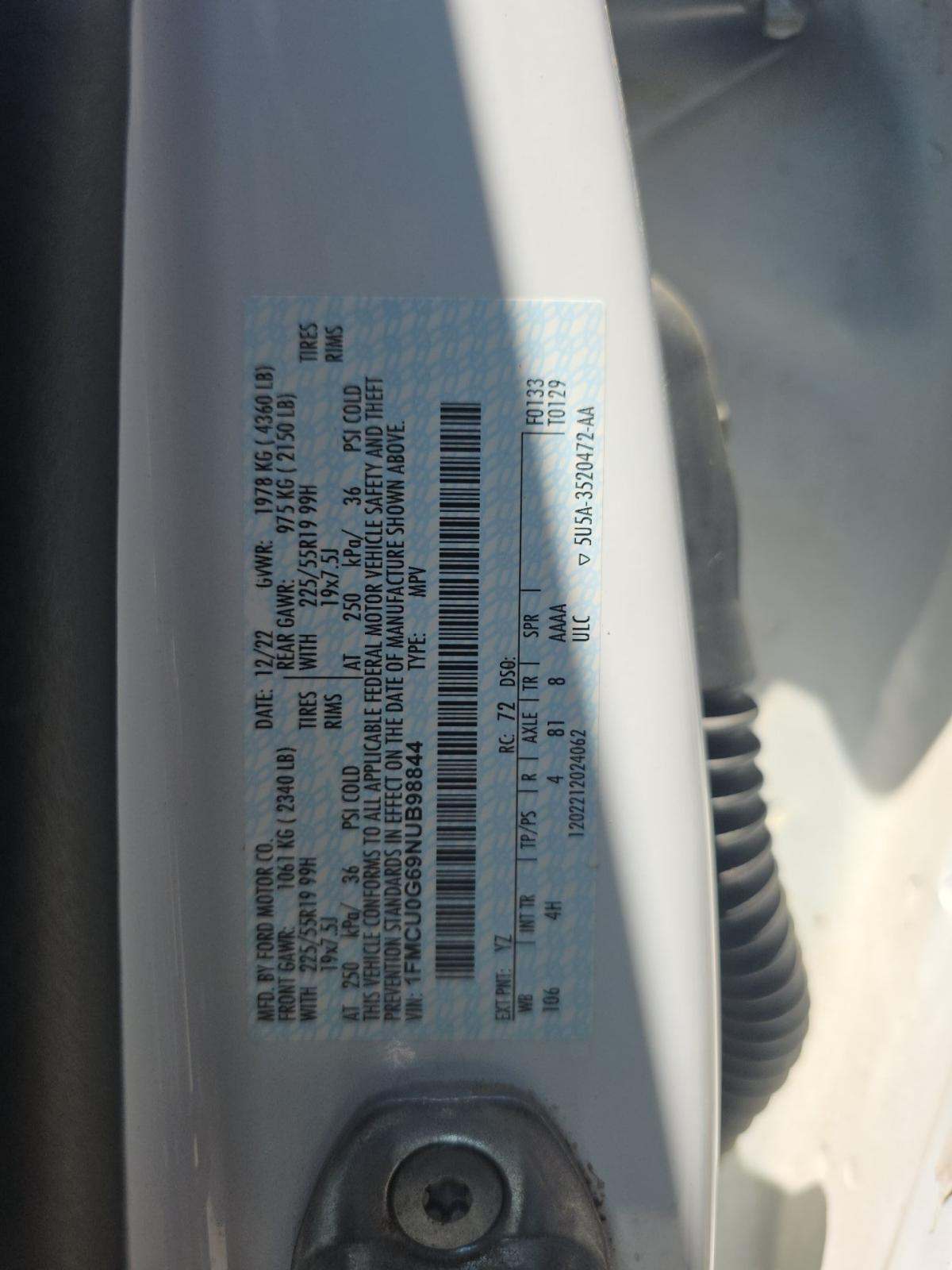 2022 Ford Escape SE FWD