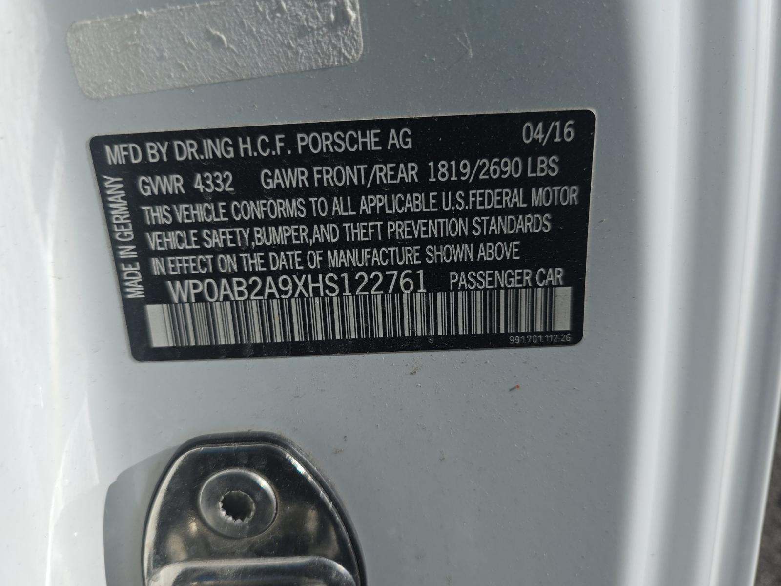 2017 Porsche 911 Carrera 4S AWD