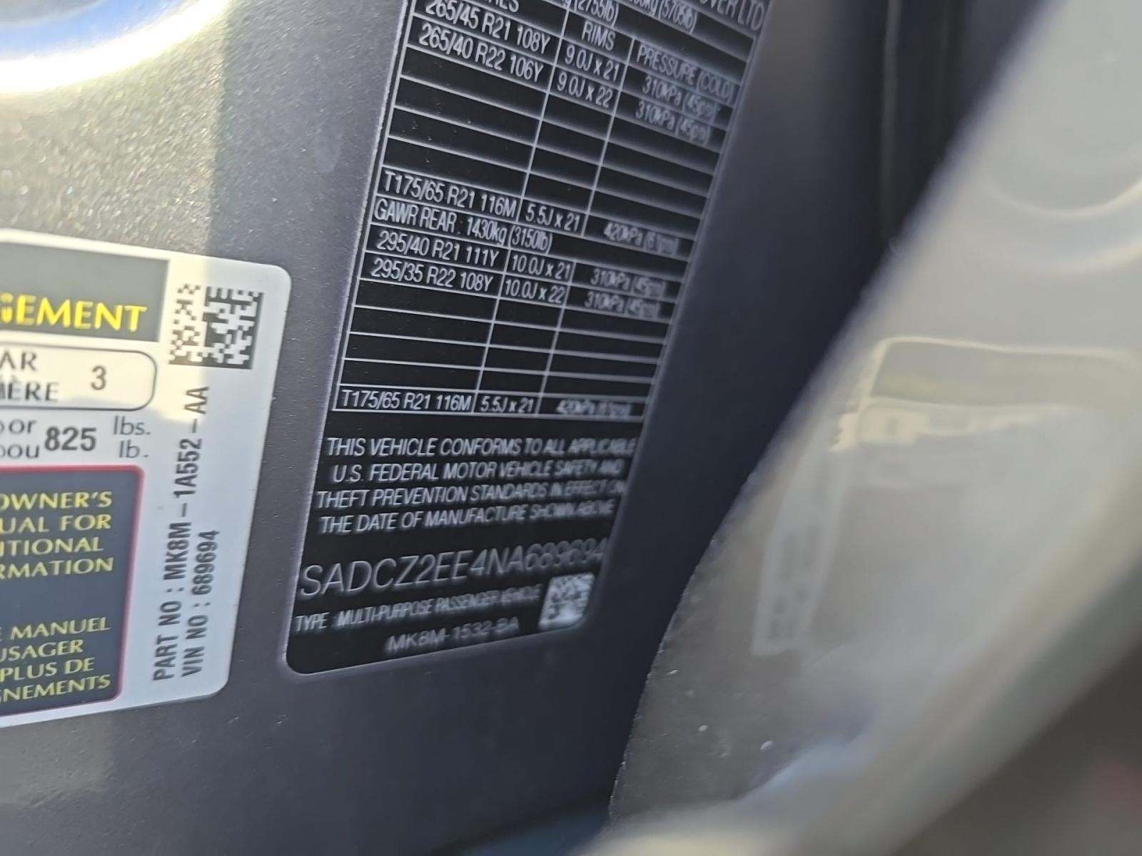 2022 Jaguar F-PACE P550 SVR AWD