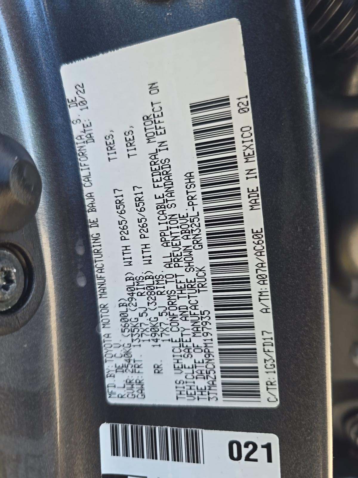 2023 Toyota Tacoma TRD Sport RWD