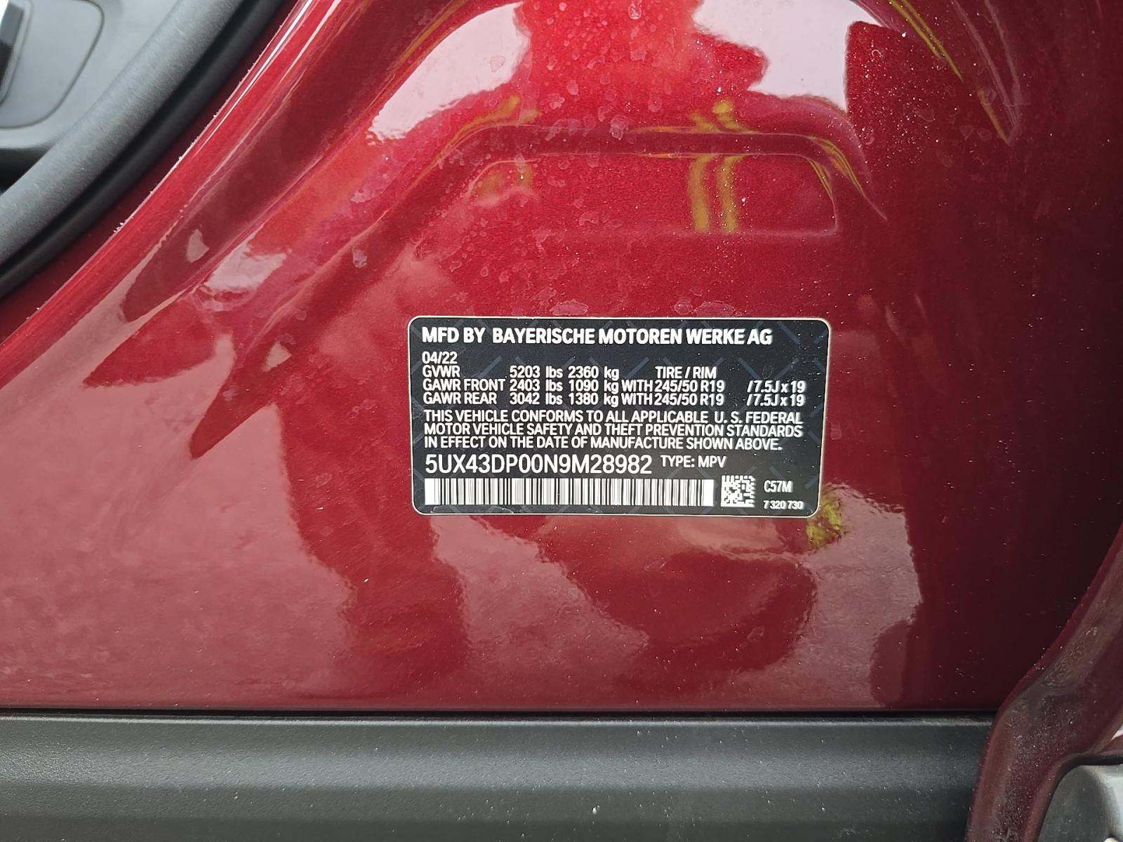 2022 BMW X3 sDrive30i RWD