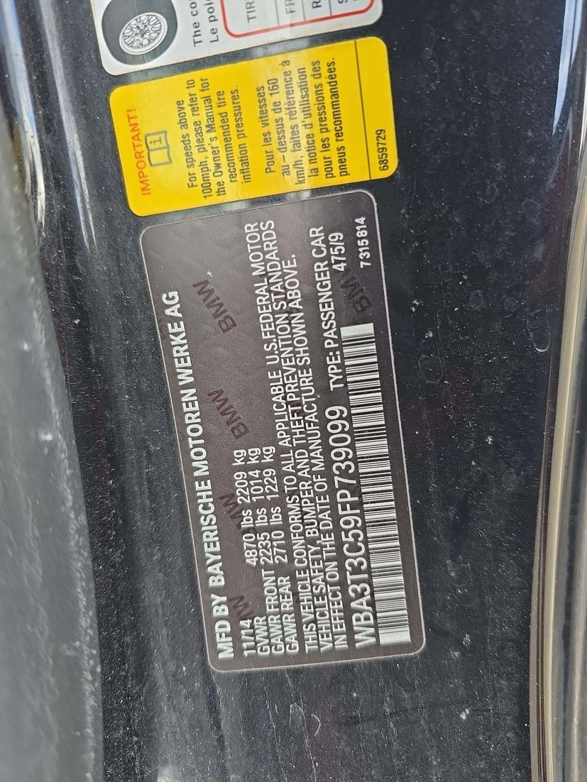 2015 BMW 4 Series 435i RWD