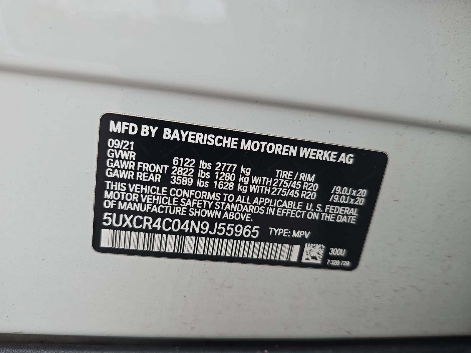 2022 BMW X5 sDrive40i RWD