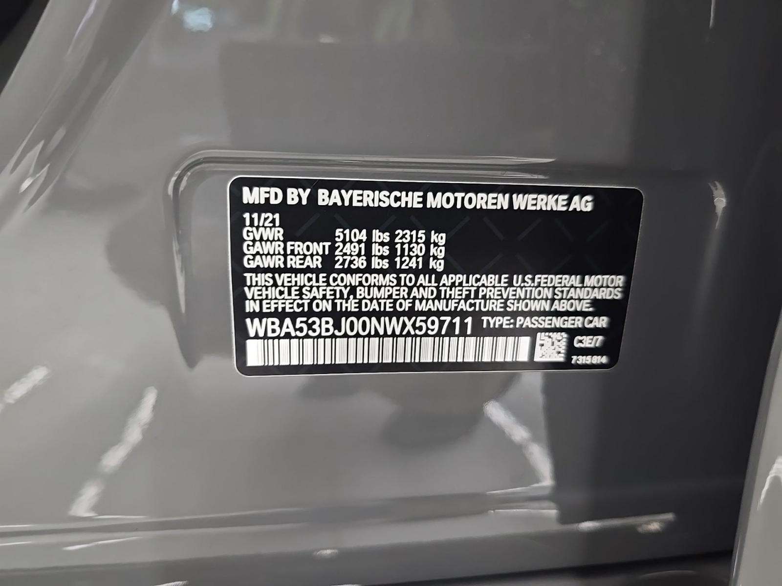 2022 BMW 5 Series 540i RWD