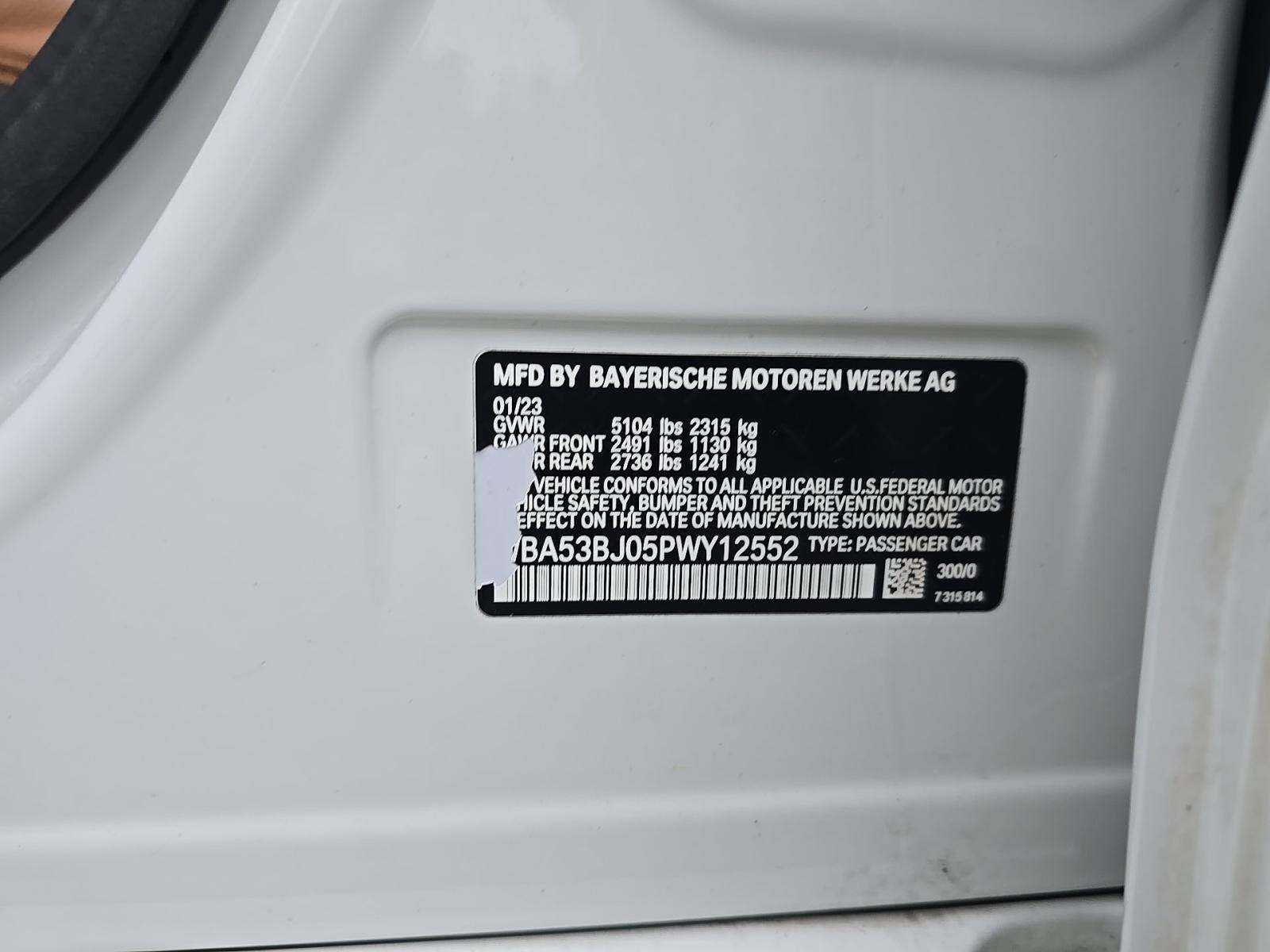 2023 BMW 5 Series 540i RWD