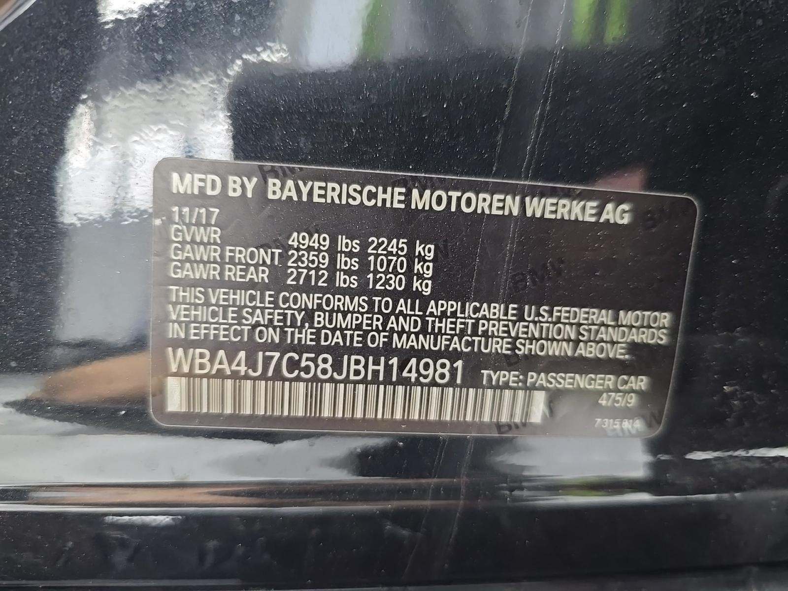 2018 BMW 4 Series 440i xDrive AWD