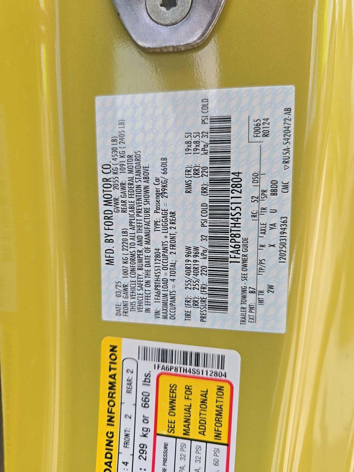 2025 Ford Mustang EcoBoost RWD