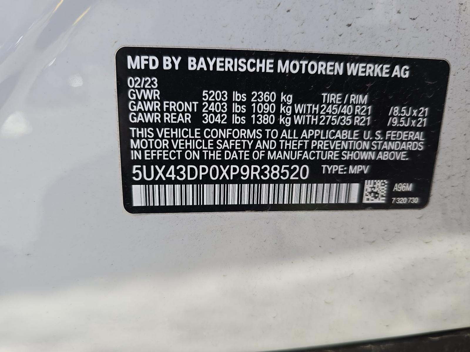2023 BMW X3 sDrive30i RWD
