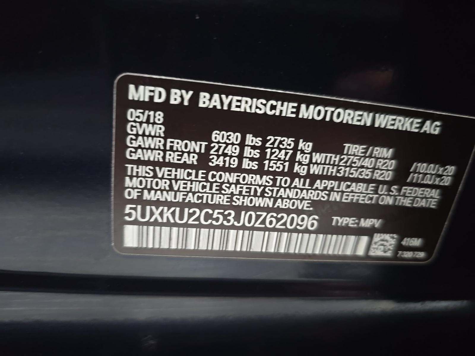 2018 BMW X6 xDrive35i AWD