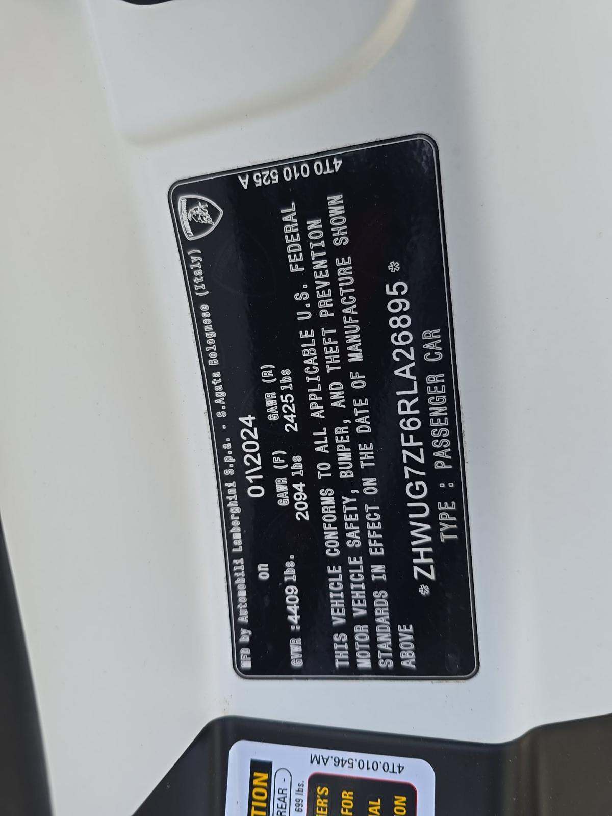 2024 Lamborghini Huracan Sterrato AWD