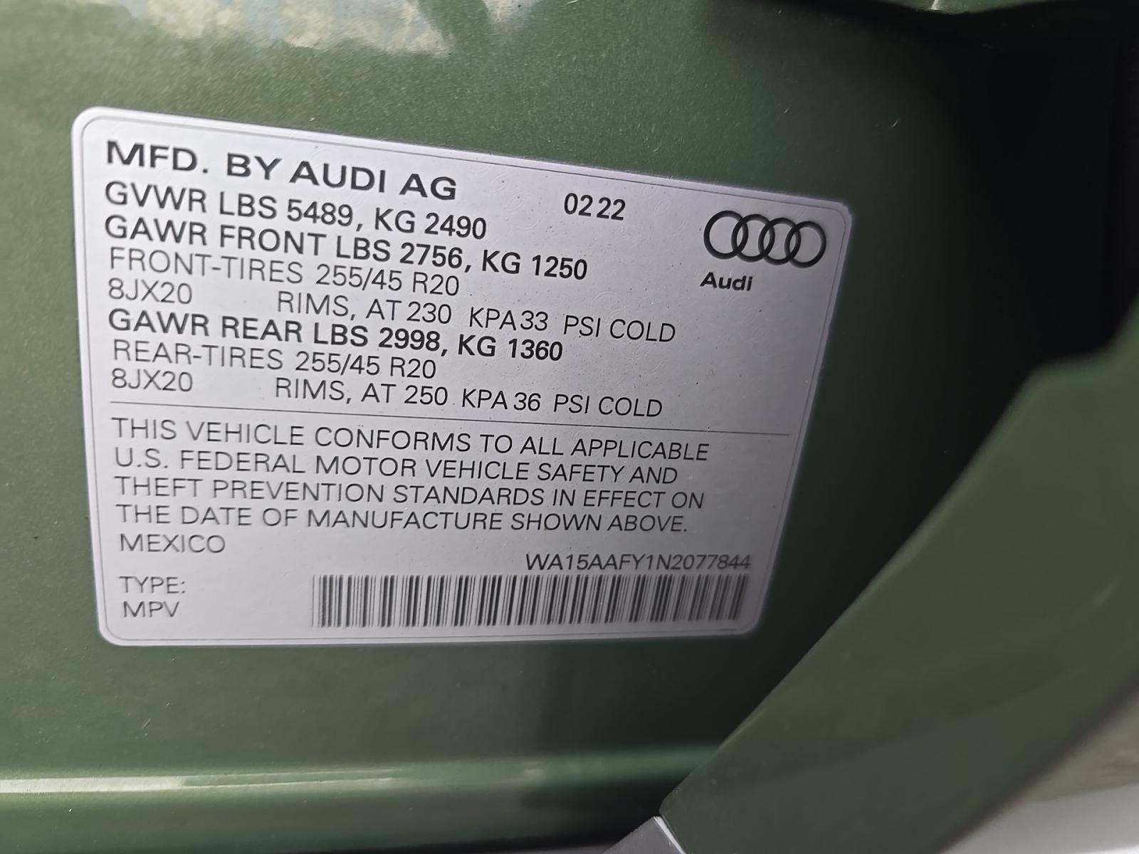 2022 Audi Q5 S line Premium Plus AWD