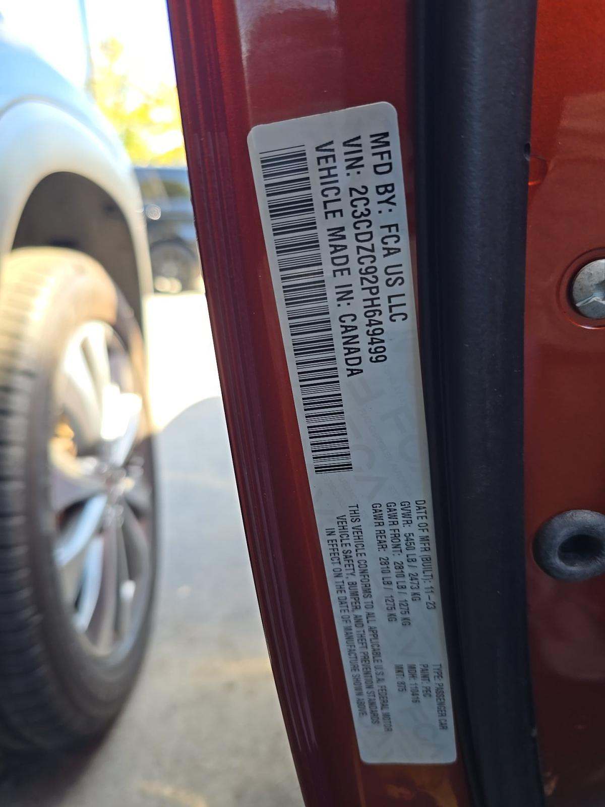 2023 Dodge Challenger SRT Hellcat Widebody RWD