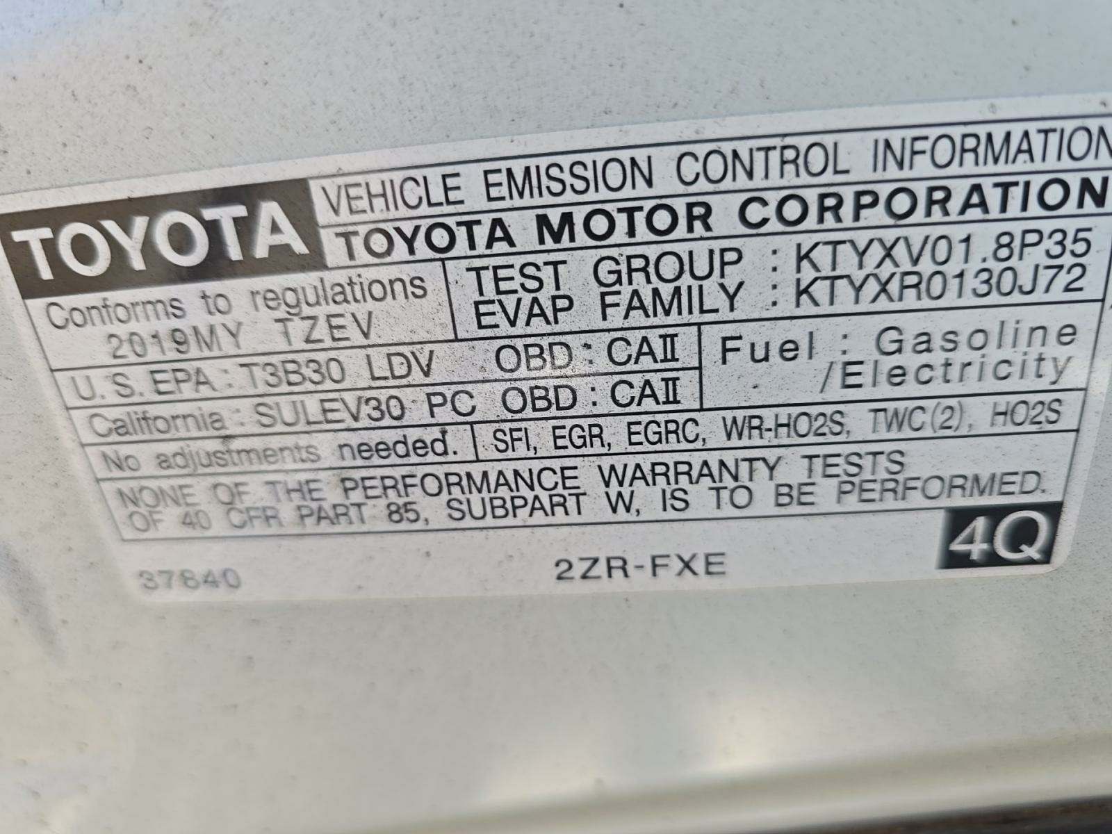 2019 Toyota Prius Prime Advanced FWD