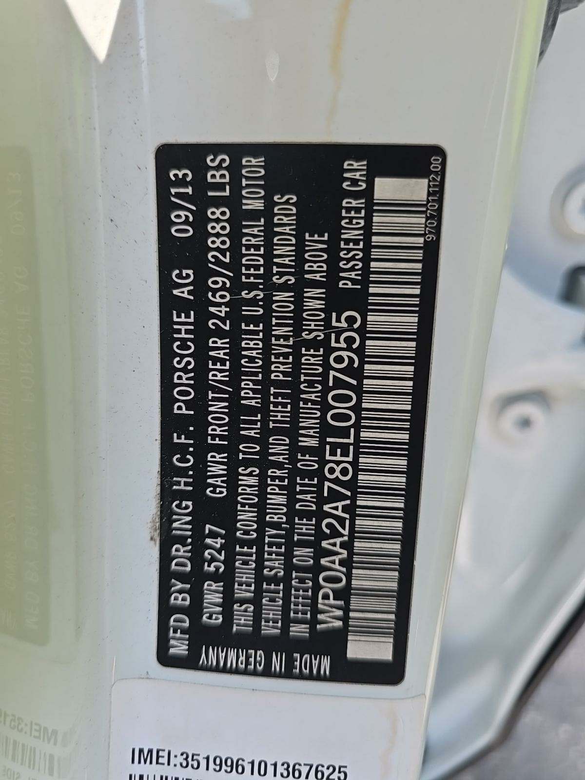 2014 Porsche Panamera Base RWD