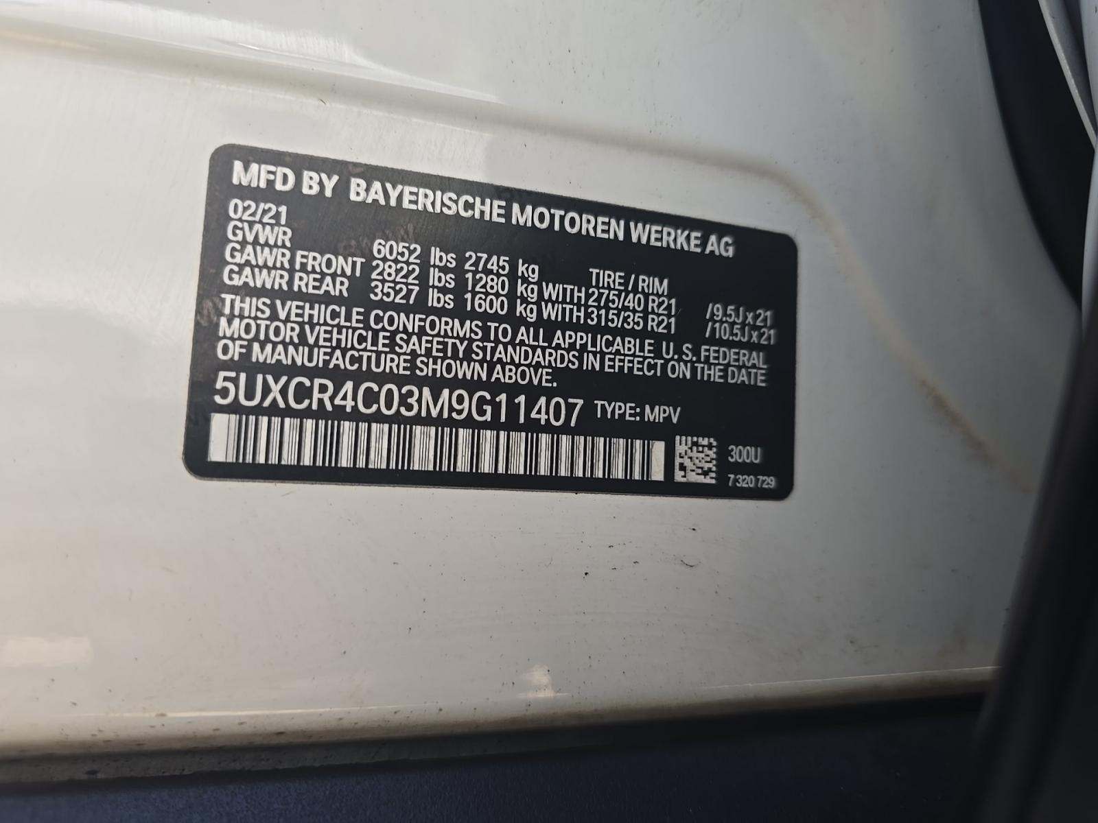 2021 BMW X5 sDrive40i RWD