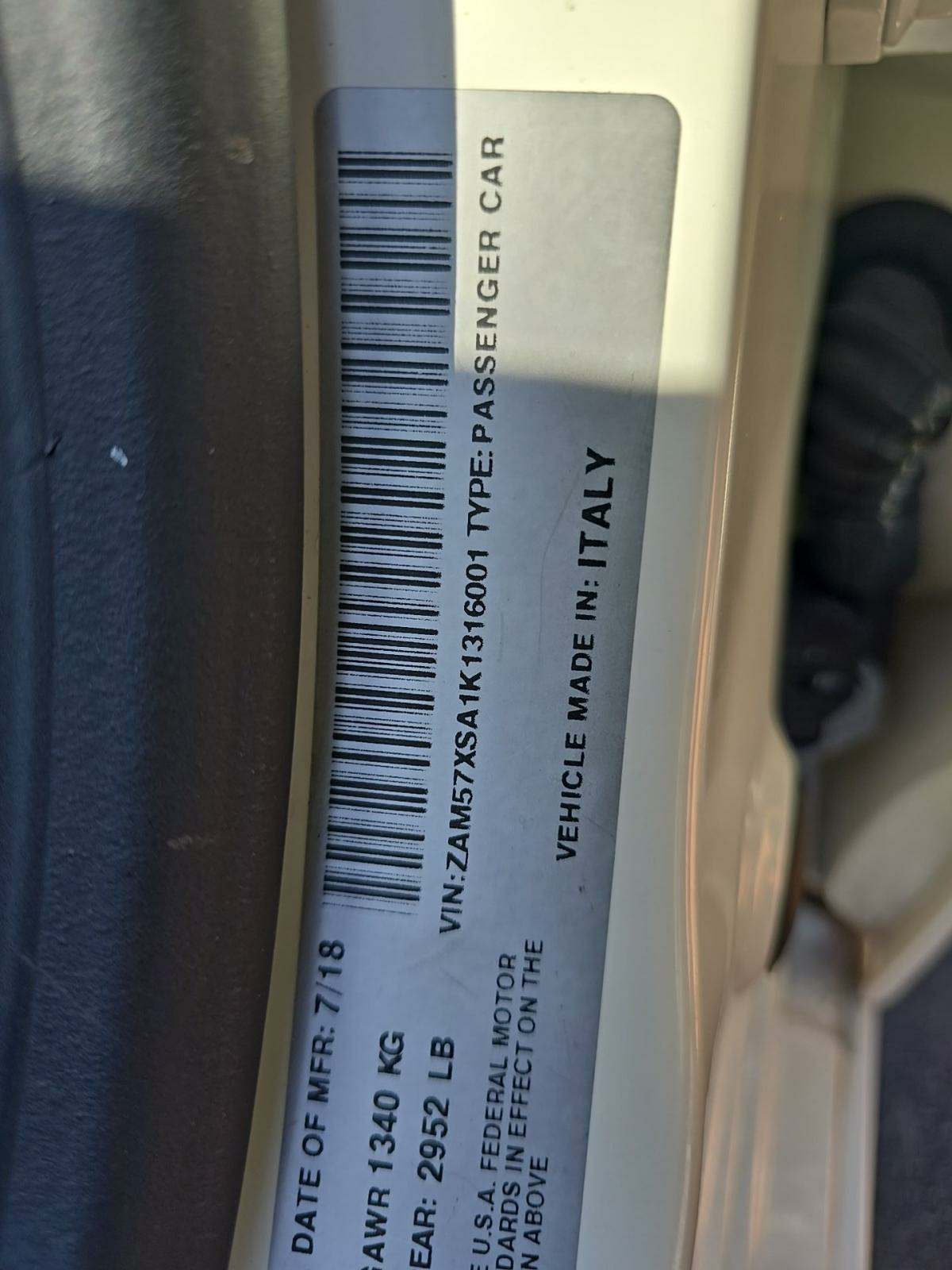 2019 Maserati Ghibli Base RWD