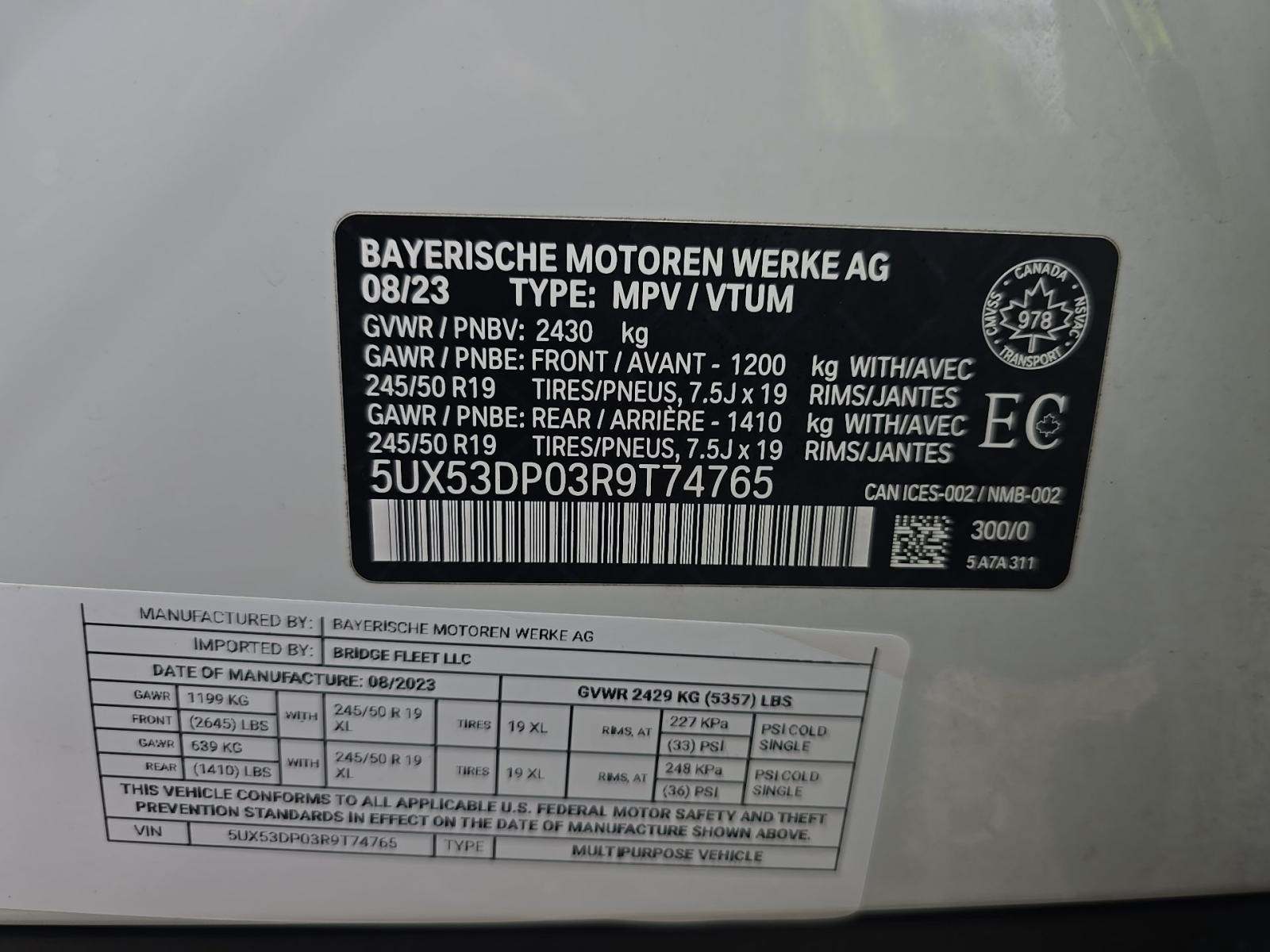 2024 BMW X3 xDrive30i AWD