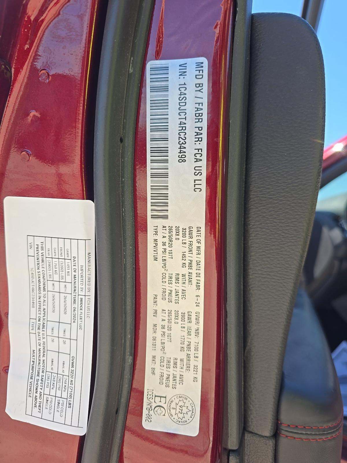 2024 Dodge Durango R/T AWD