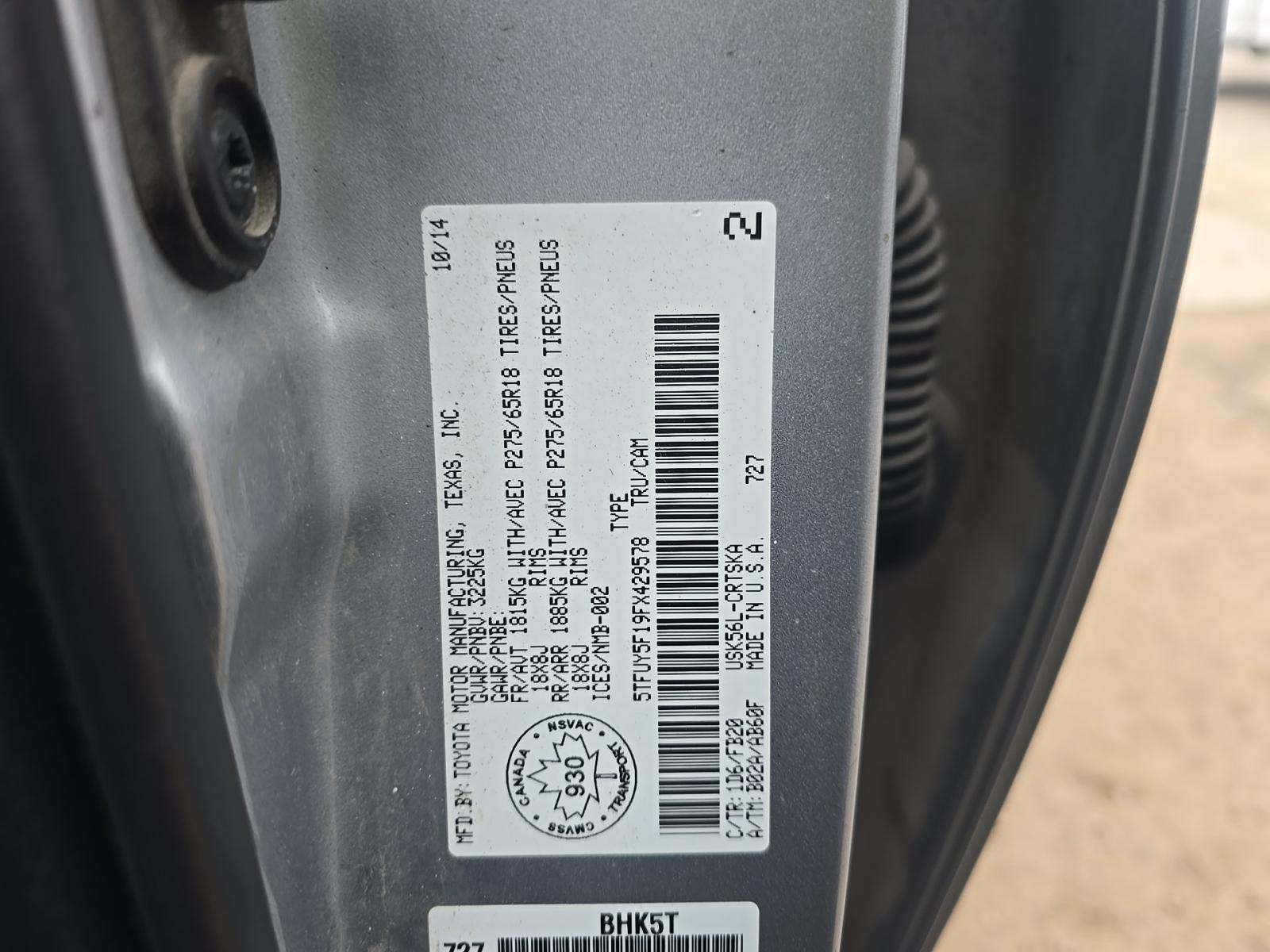 2015 Toyota Tundra SR AWD