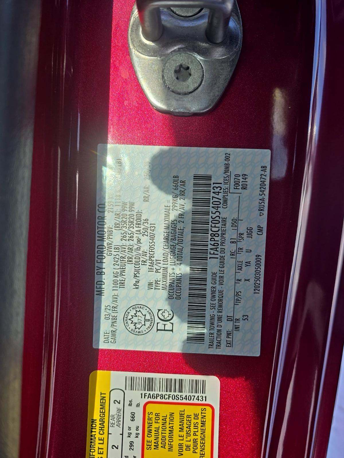 2025 Ford Mustang GT Premium RWD