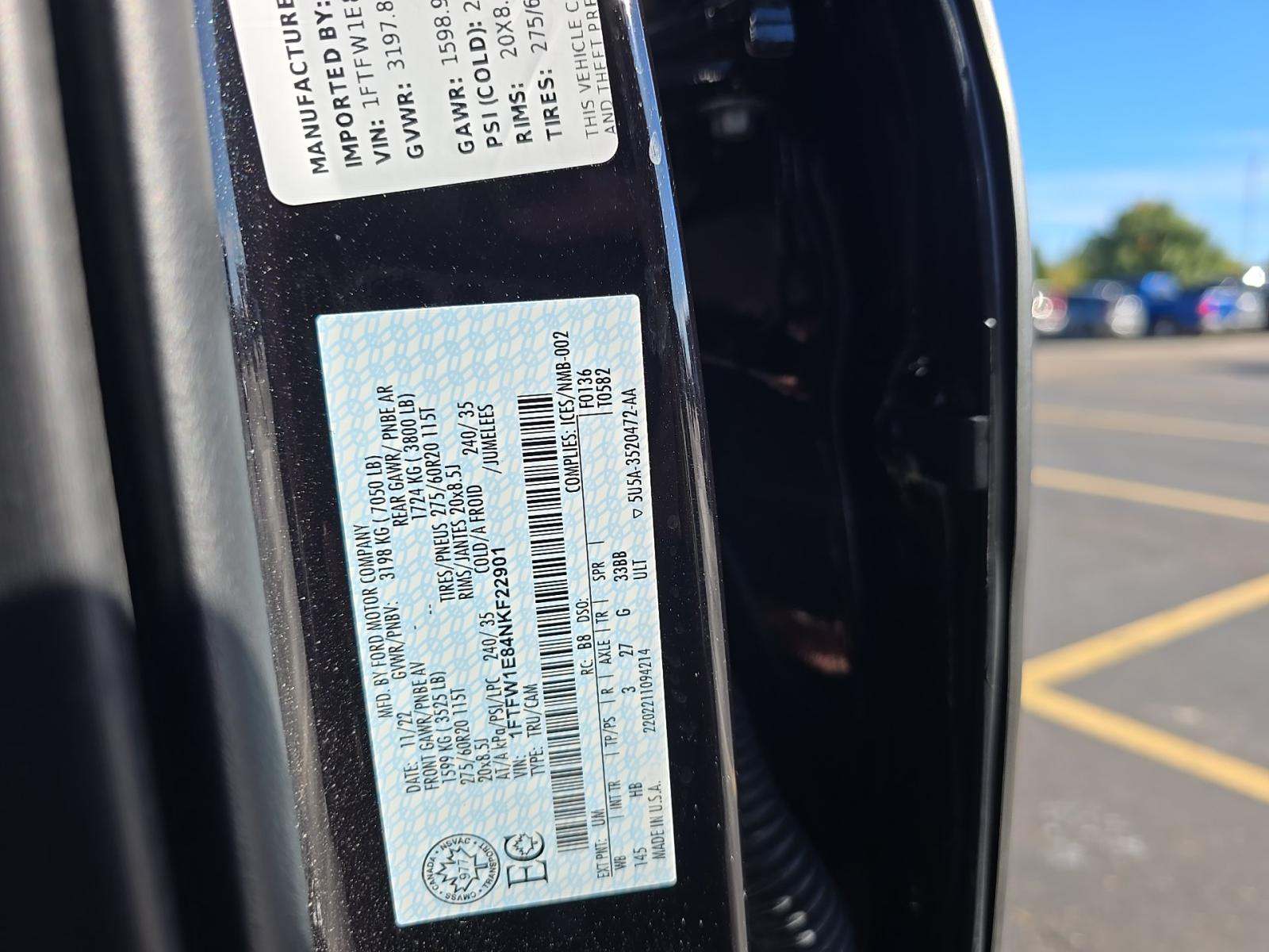 2022 Ford F-150 Lariat AWD