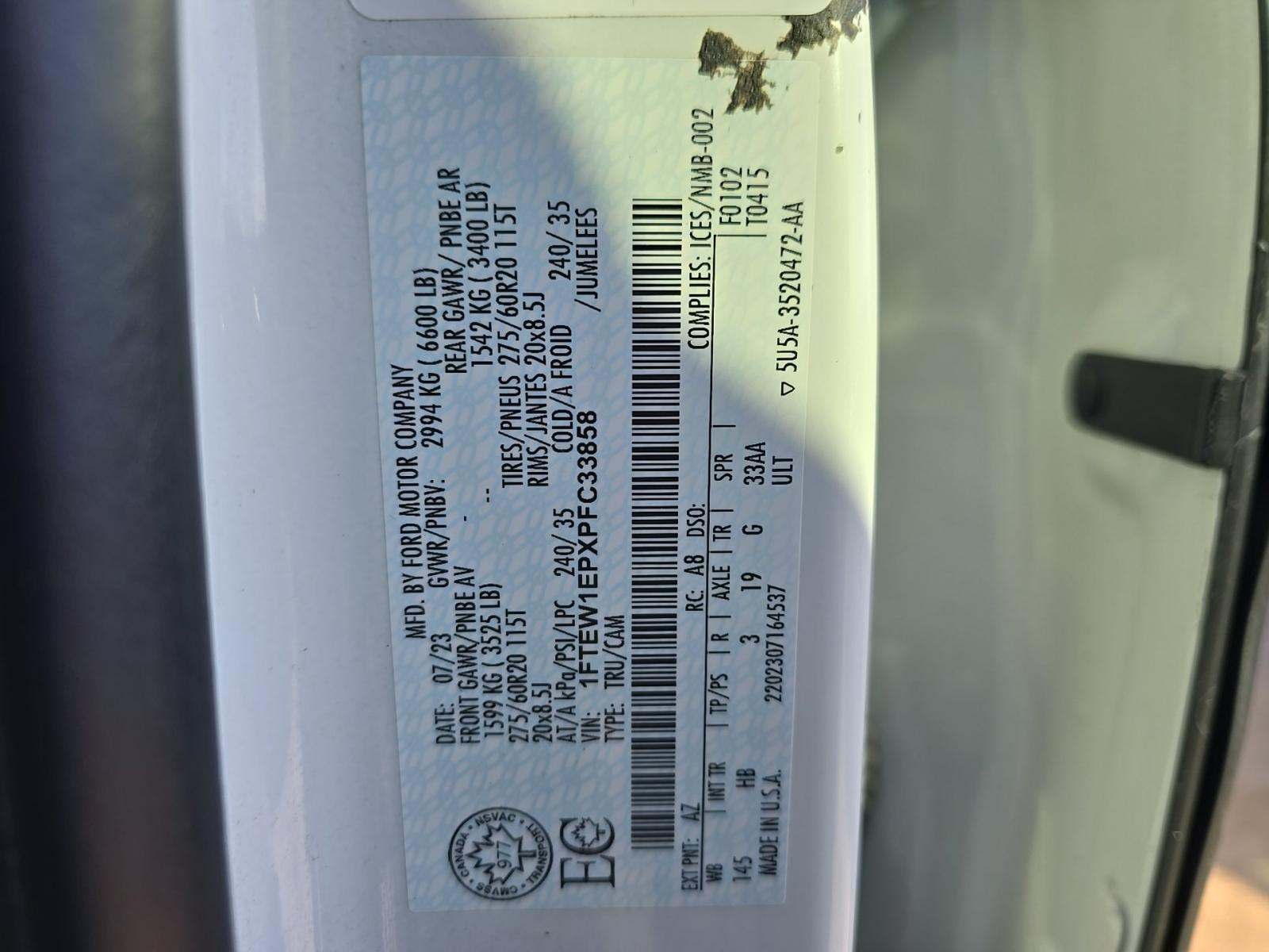 2023 Ford F-150 Lariat AWD